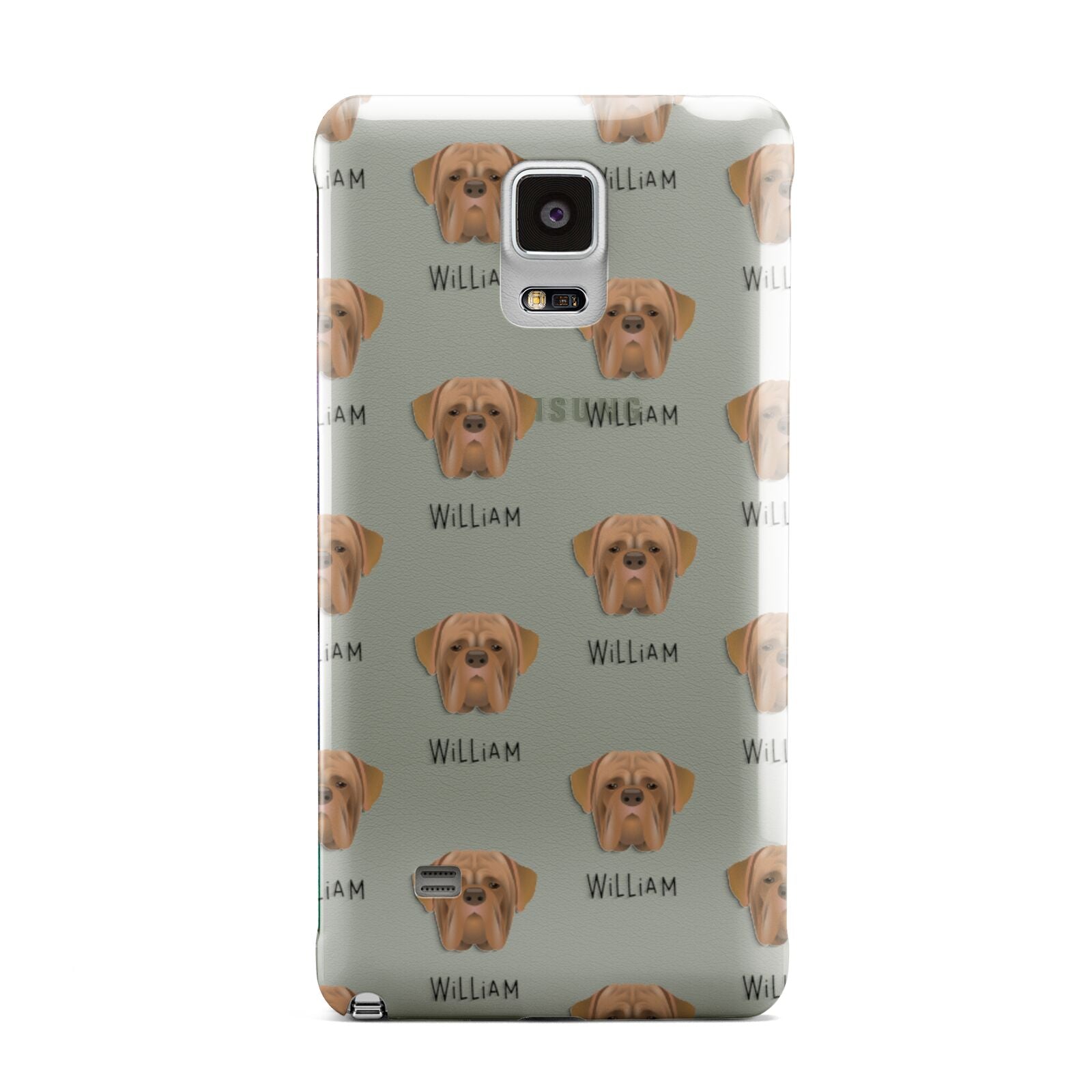 Dogue de Bordeaux Icon with Name Samsung Galaxy Note 4 Case