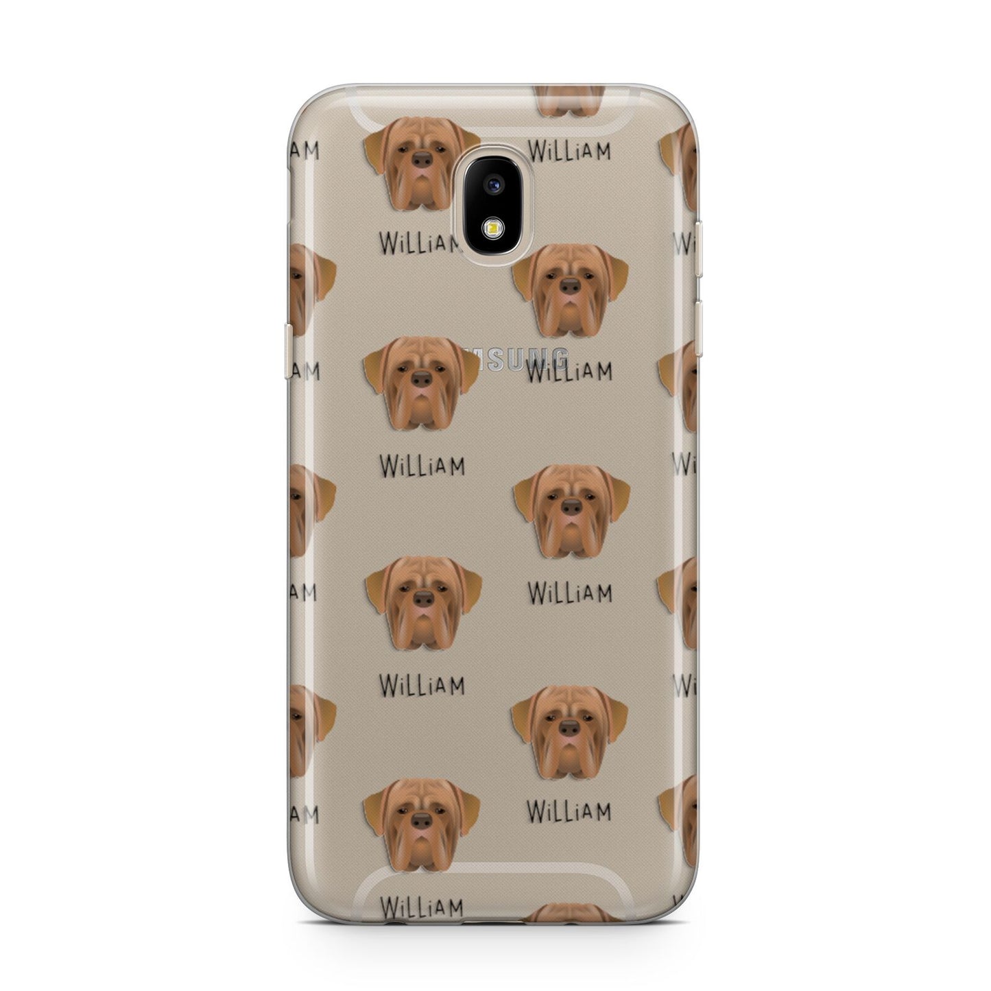 Dogue de Bordeaux Icon with Name Samsung J5 2017 Case