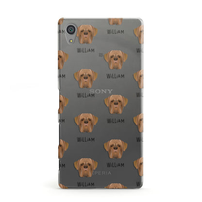 Dogue de Bordeaux Icon with Name Sony Xperia Case