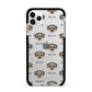 Dorkie Icon with Name Apple iPhone 11 Pro Max in Silver with Black Impact Case