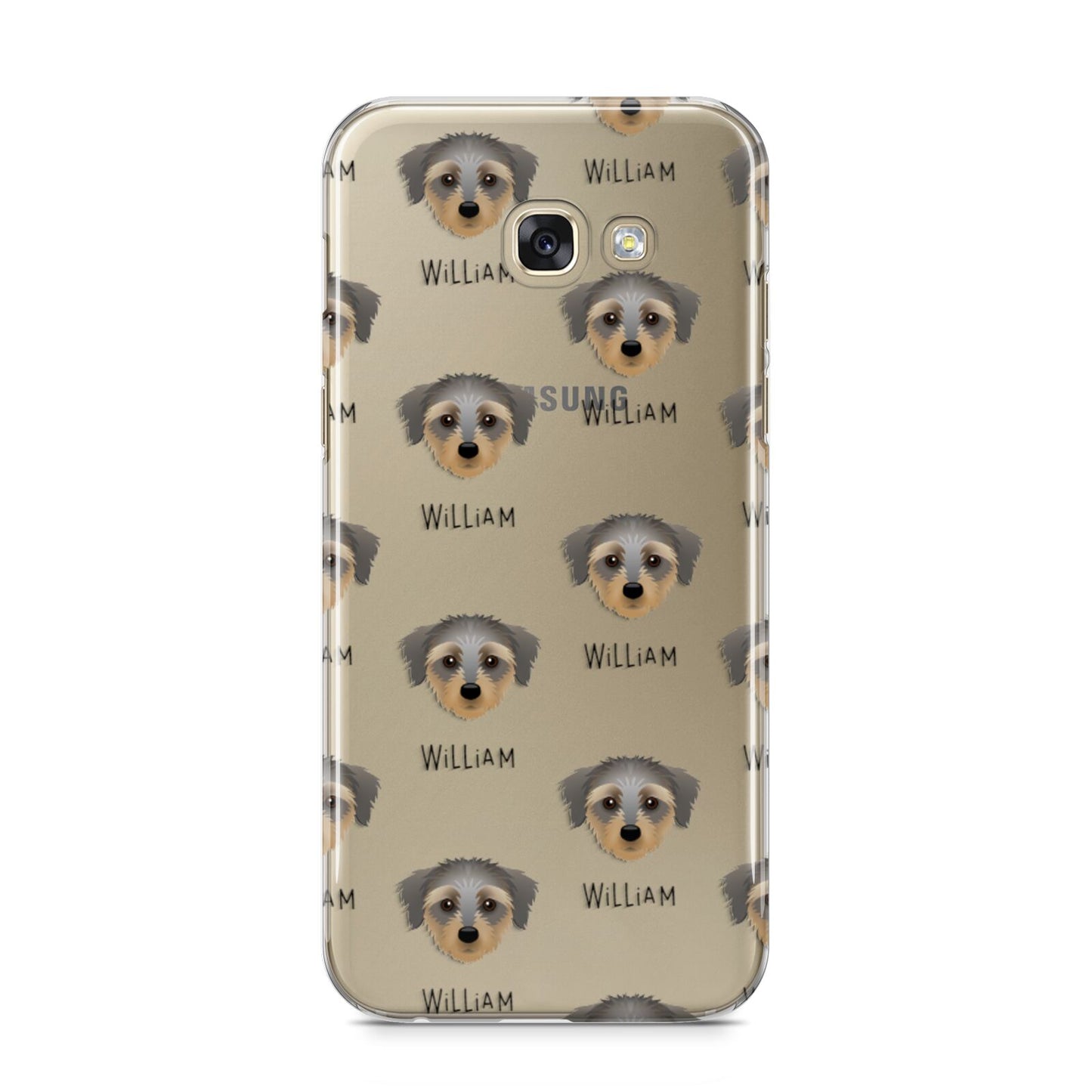 Dorkie Icon with Name Samsung Galaxy A5 2017 Case on gold phone