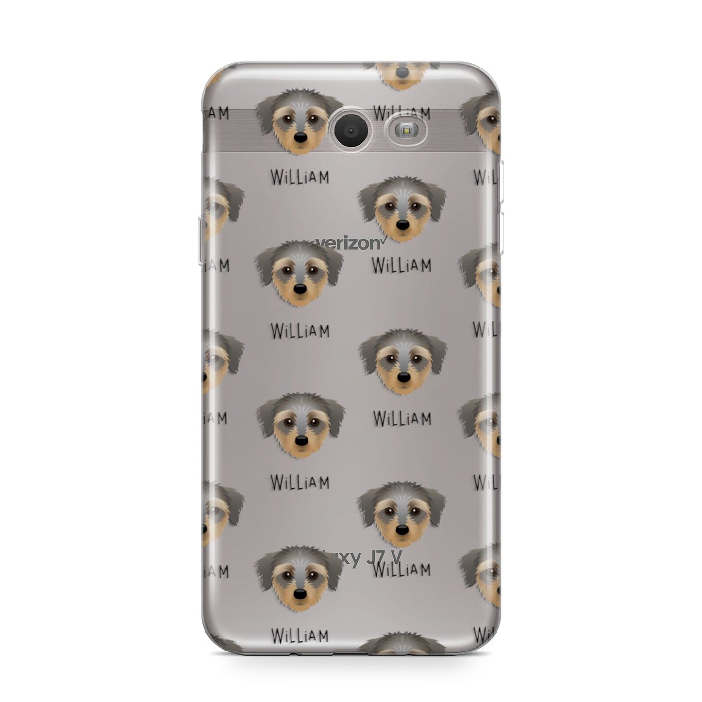 Dorkie Icon with Name Samsung Galaxy J7 2017 Case