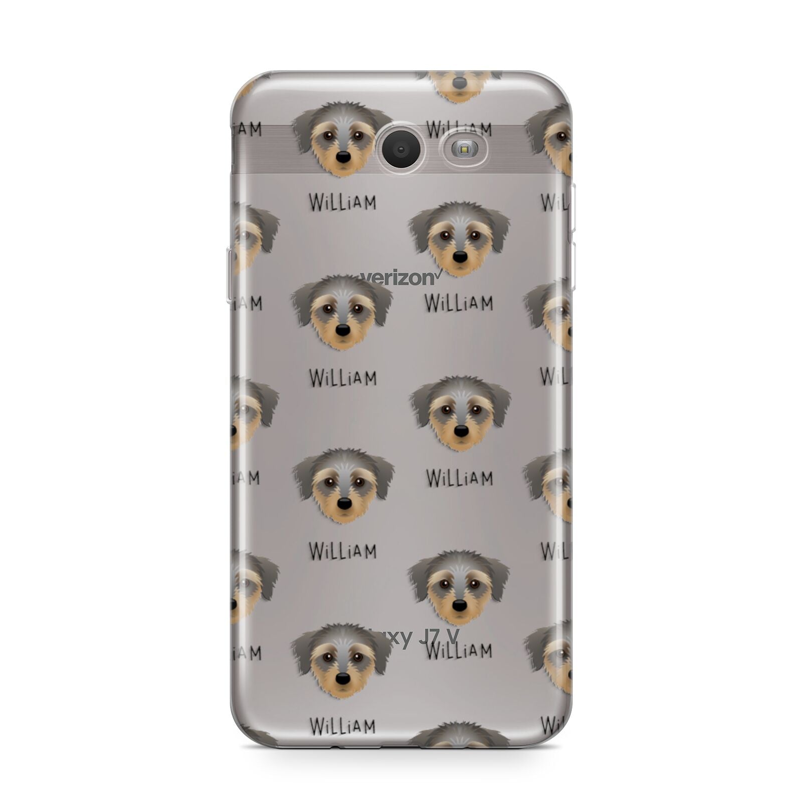 Dorkie Icon with Name Samsung Galaxy J7 2017 Case