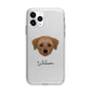 Dorkie Personalised Apple iPhone 11 Pro in Silver with Bumper Case