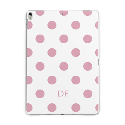 Dots Initials Personalised Apple iPad Silver Case