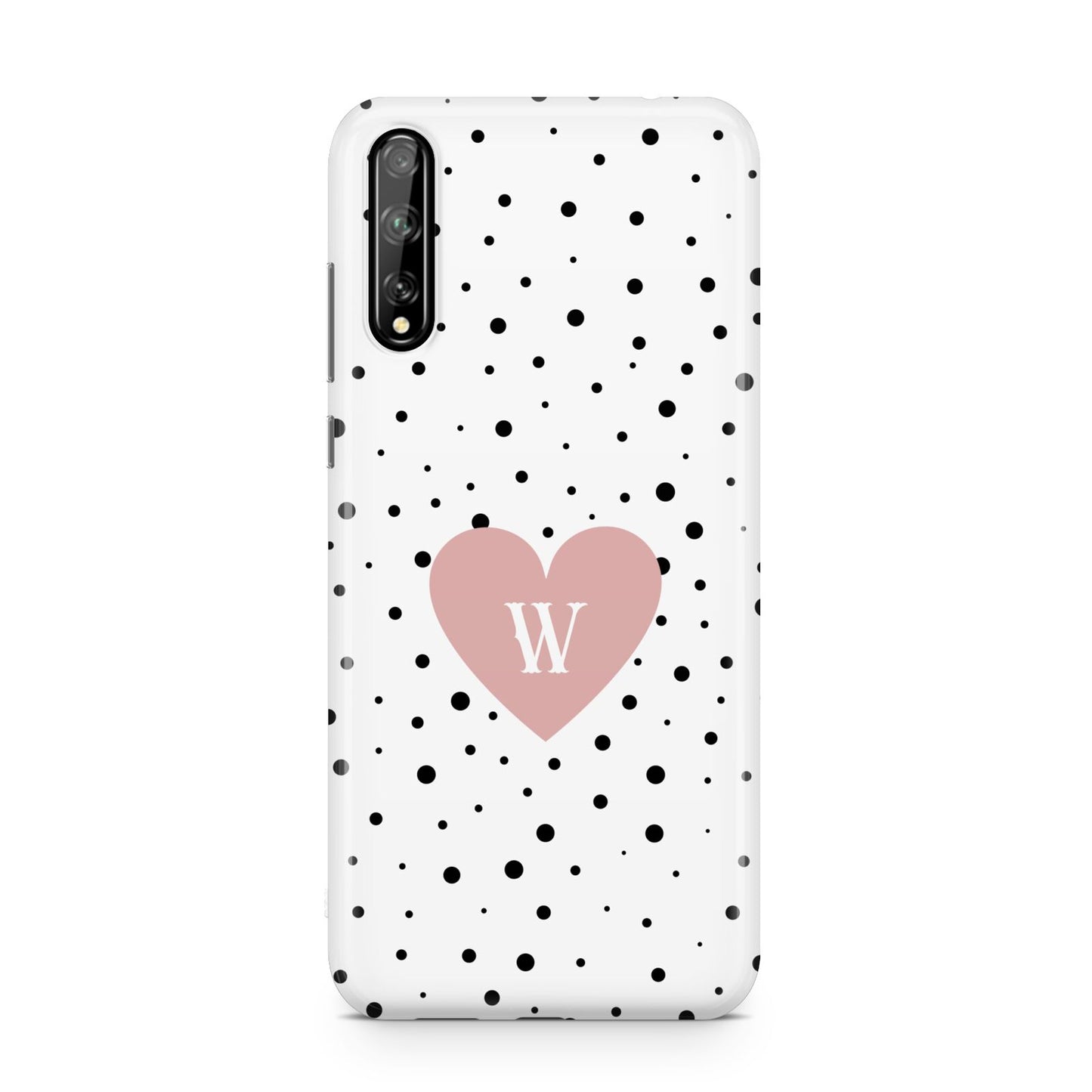 Dotted Pink Heart Personalised Huawei Enjoy 10s Phone Case