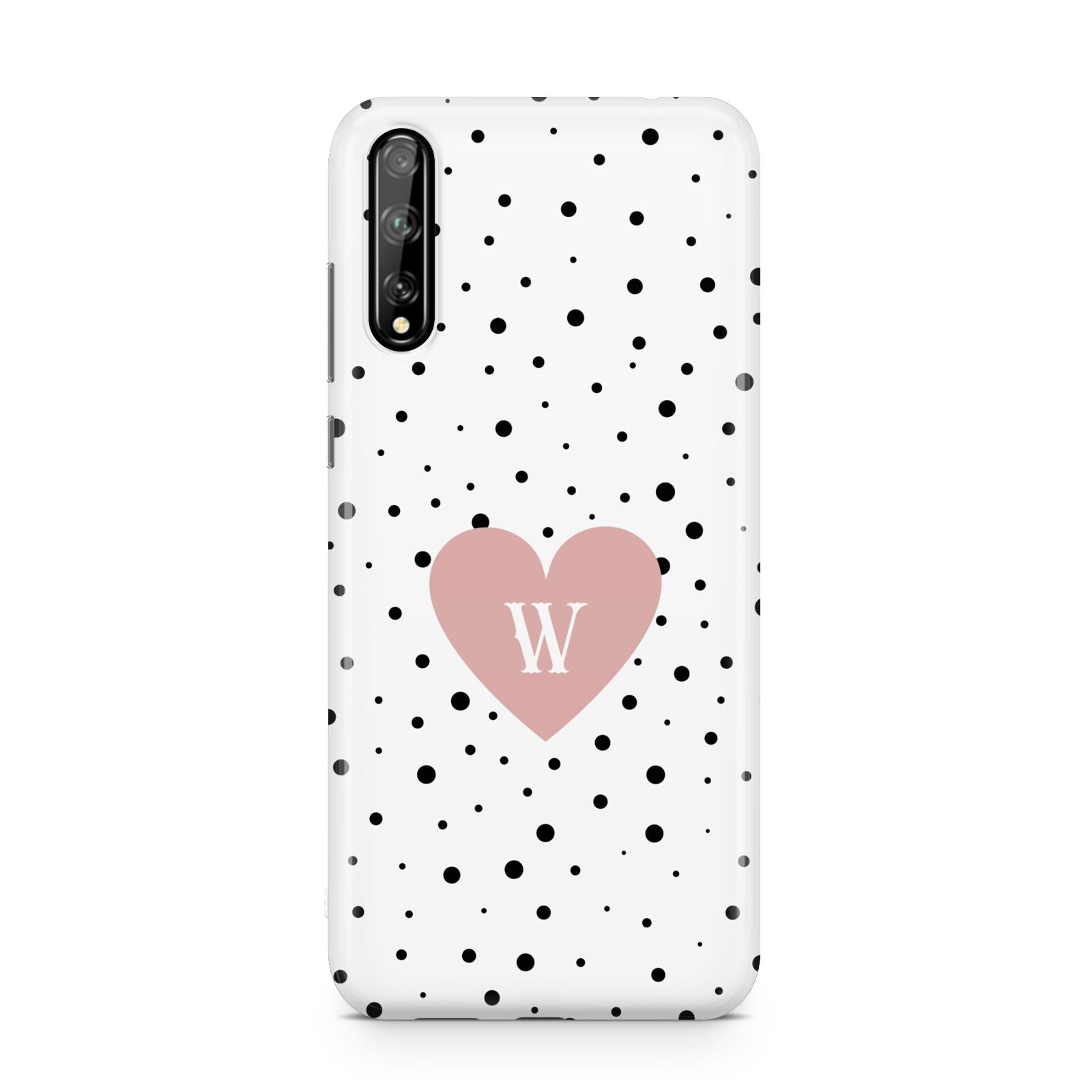 Dotted Pink Heart Personalised Huawei Enjoy 10s Phone Case