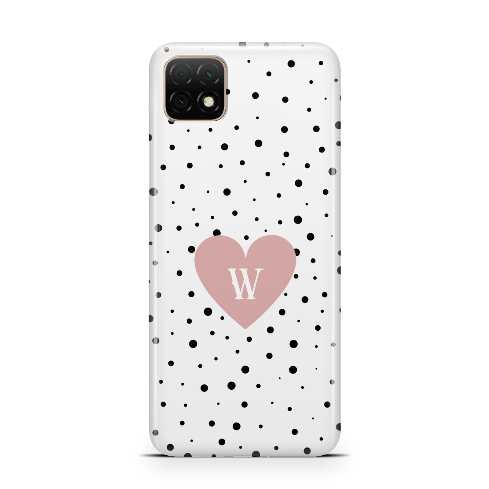 Dotted Pink Heart Personalised Huawei Enjoy 20 Phone Case