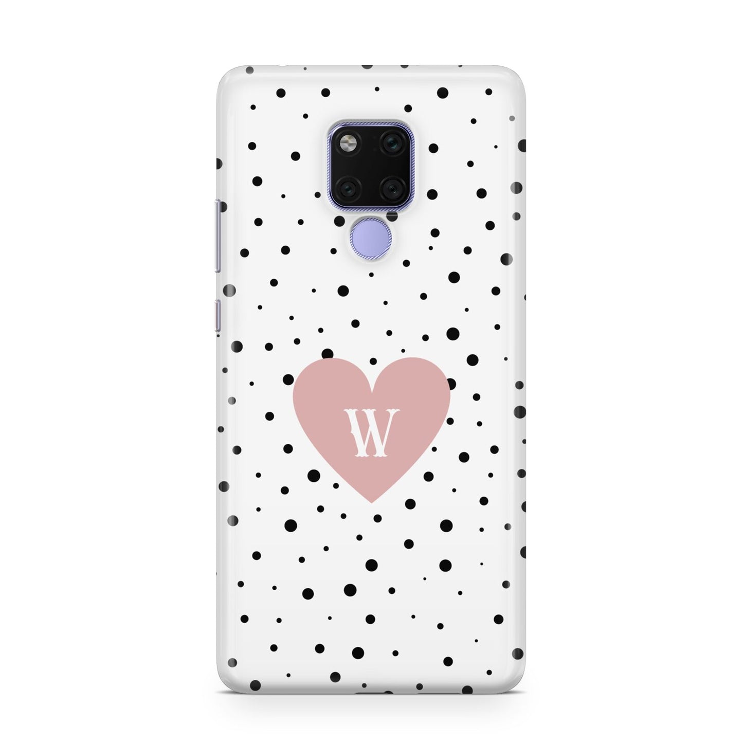 Dotted Pink Heart Personalised Huawei Mate 20X Phone Case