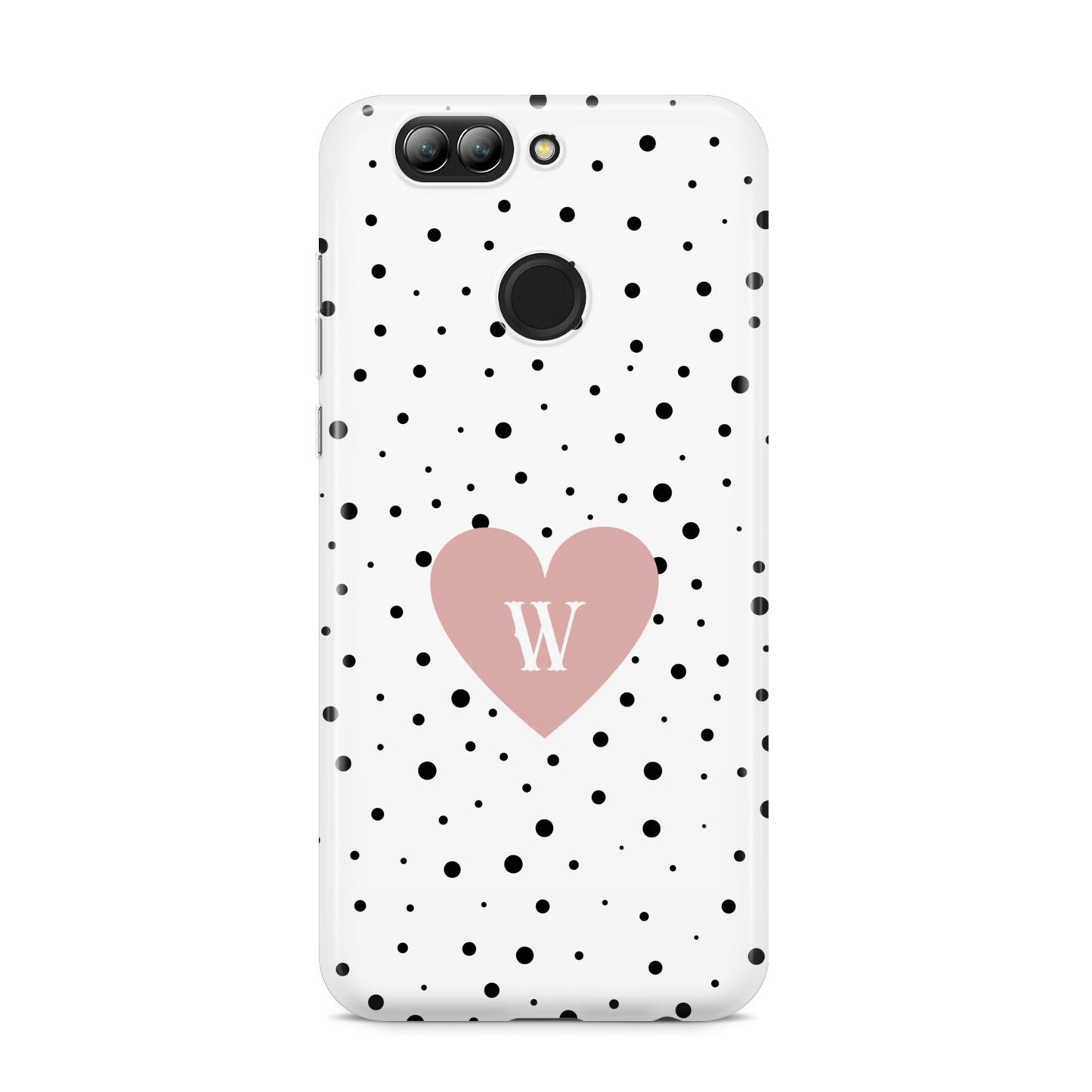 Dotted Pink Heart Personalised Huawei Nova 2s Phone Case