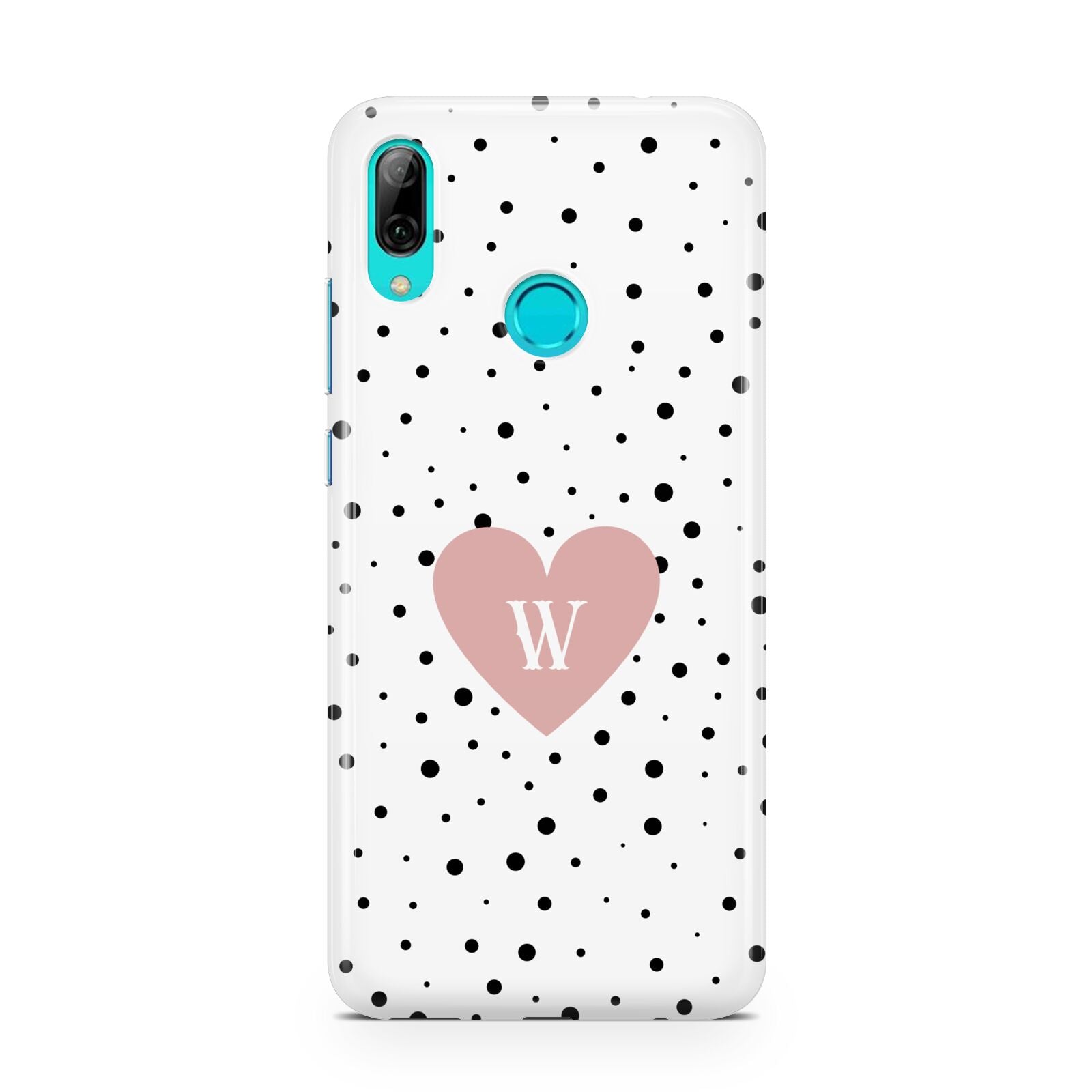 Dotted Pink Heart Personalised Huawei P Smart 2019 Case