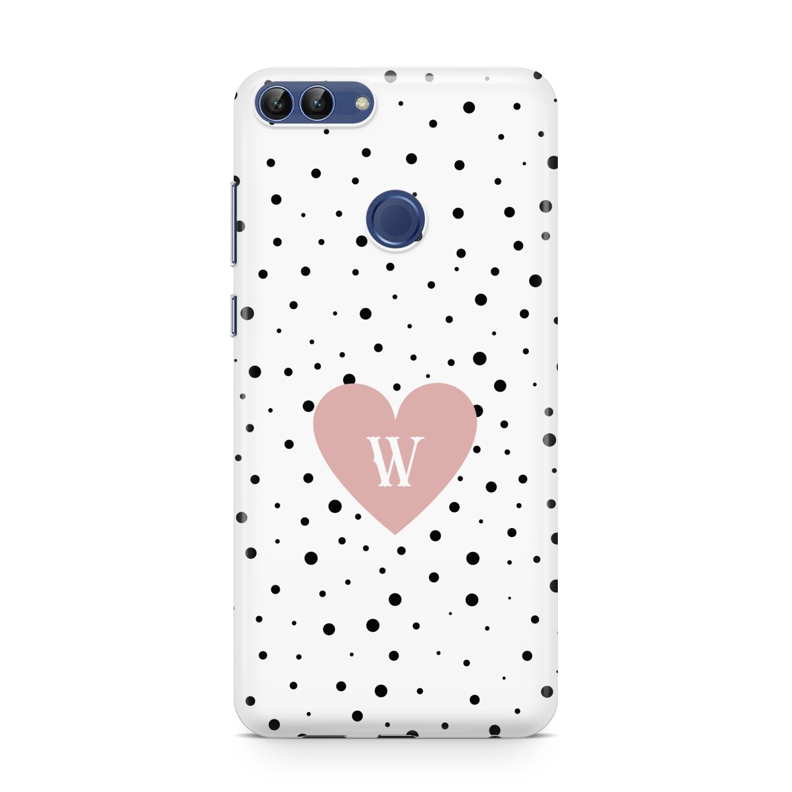 Dotted Pink Heart Personalised Huawei P Smart Case