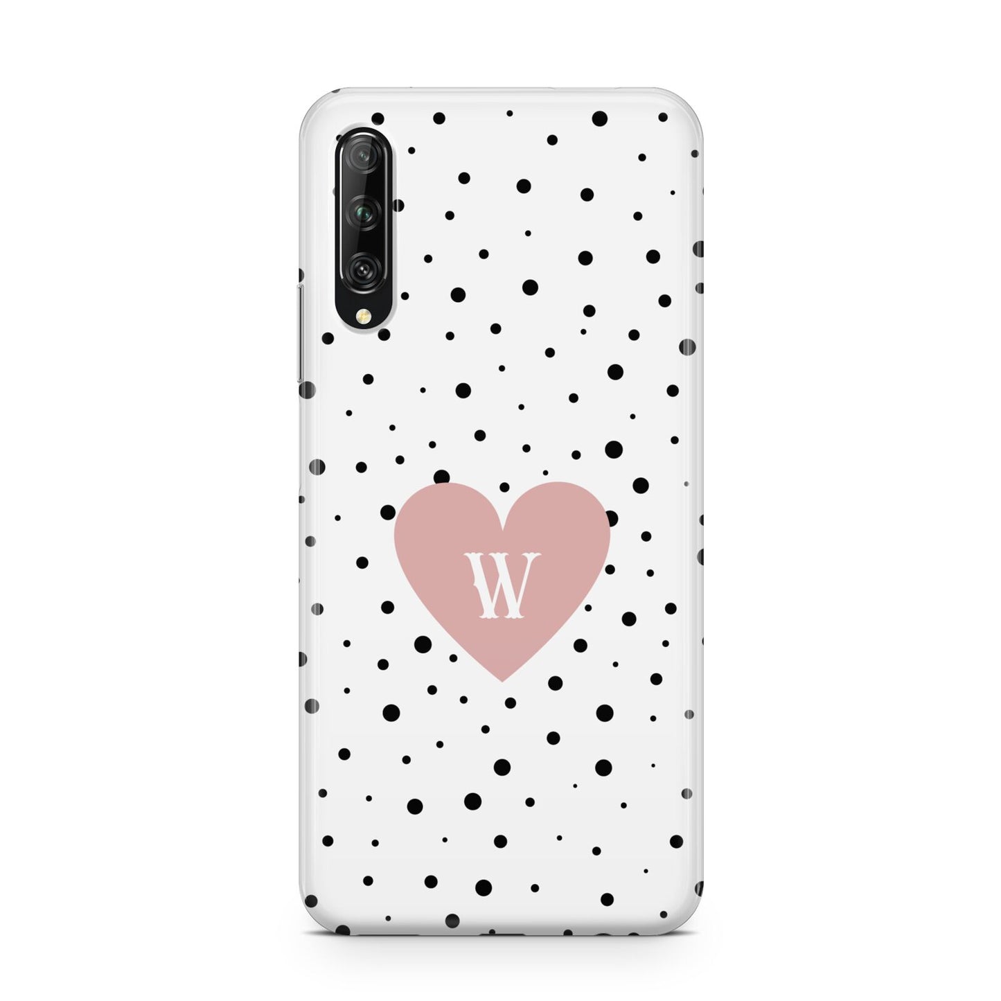 Dotted Pink Heart Personalised Huawei P Smart Pro 2019