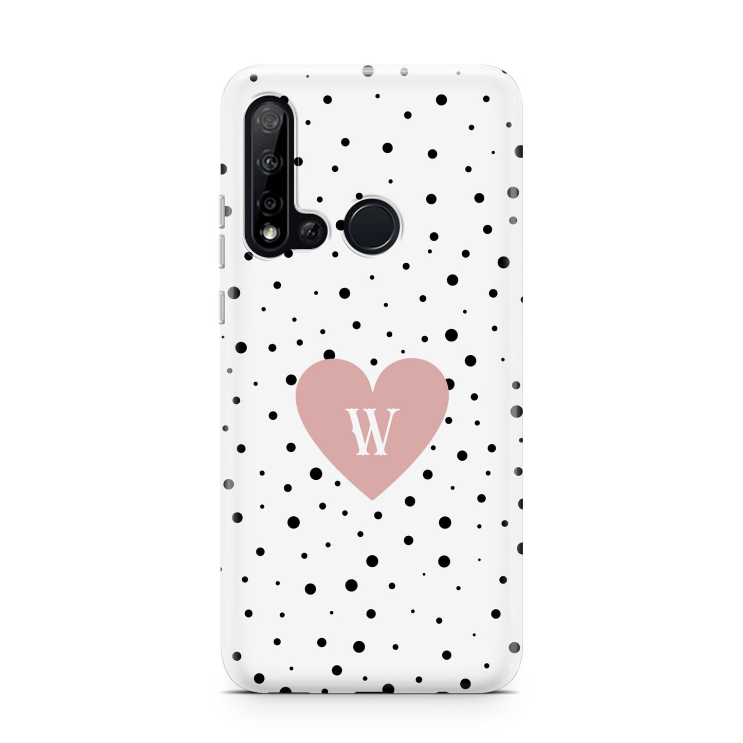 Dotted Pink Heart Personalised Huawei P20 Lite 5G Phone Case