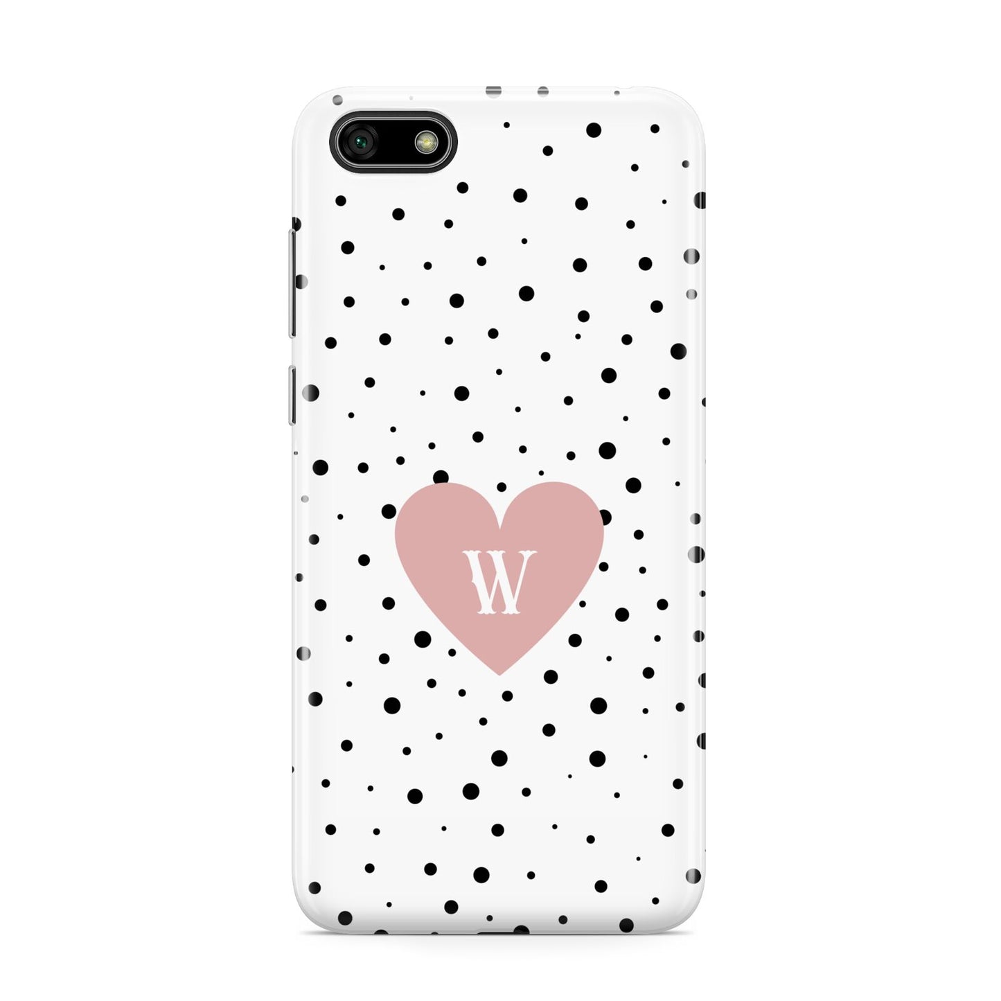 Dotted Pink Heart Personalised Huawei Y5 Prime 2018 Phone Case