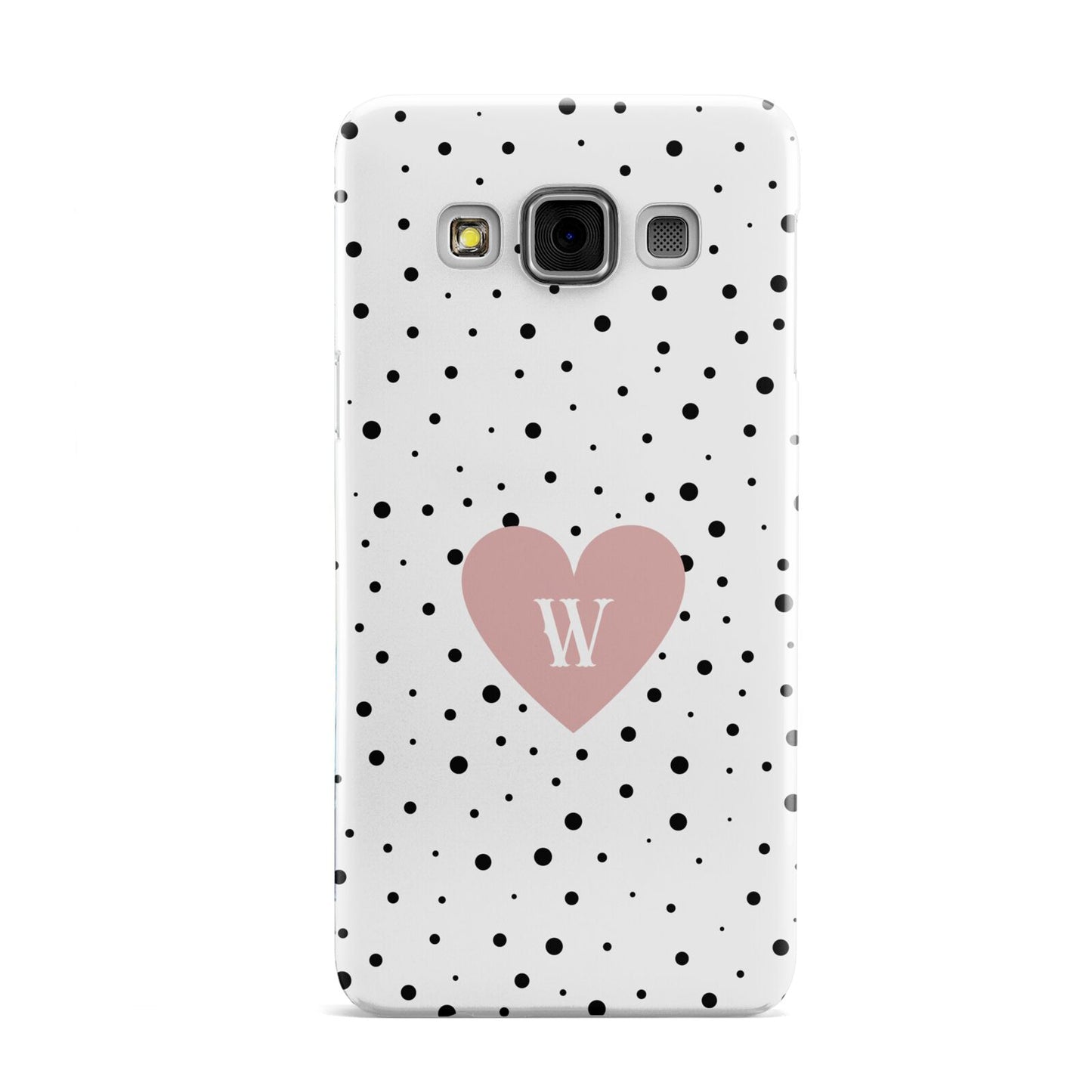 Dotted Pink Heart Personalised Samsung Galaxy A3 Case