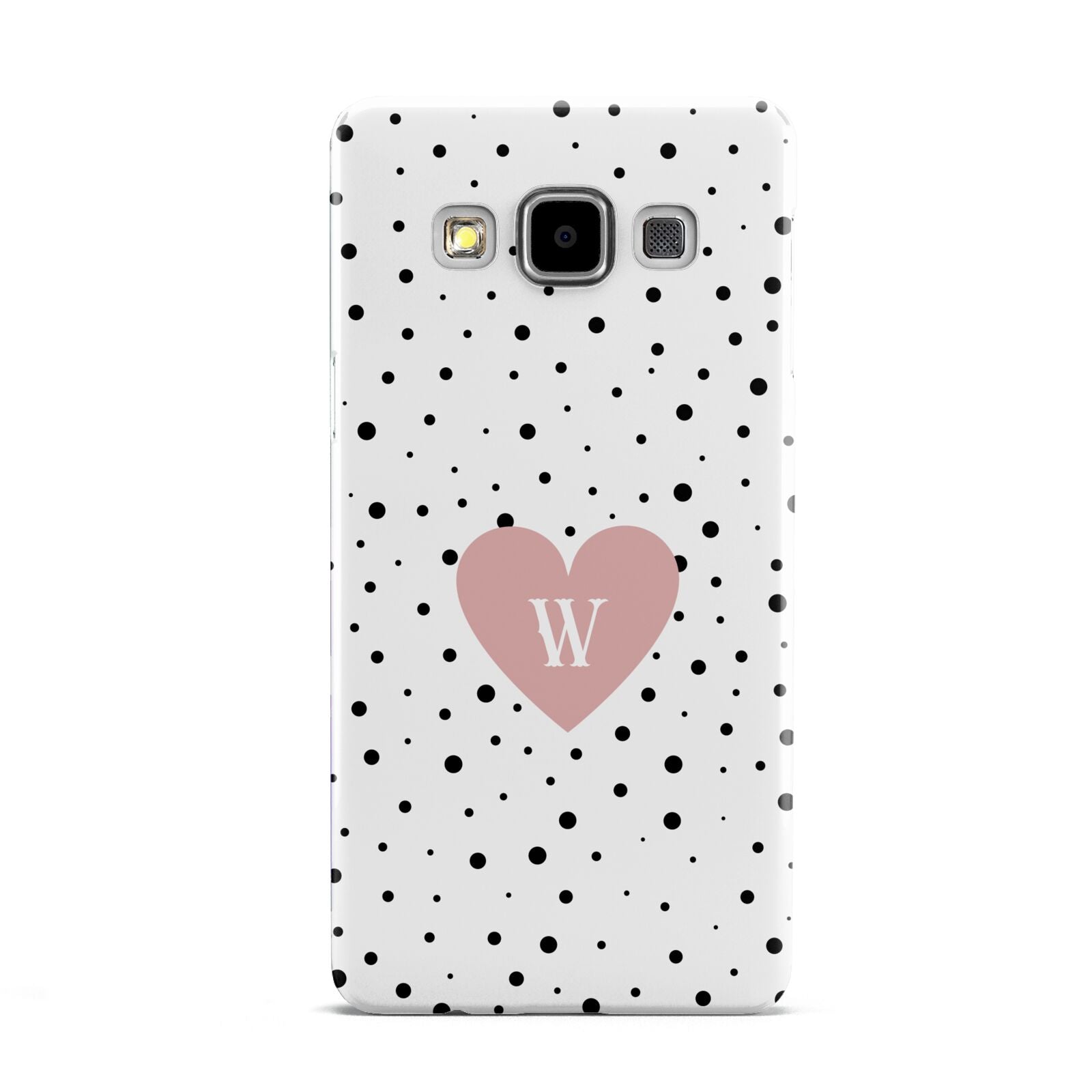 Dotted Pink Heart Personalised Samsung Galaxy A5 Case