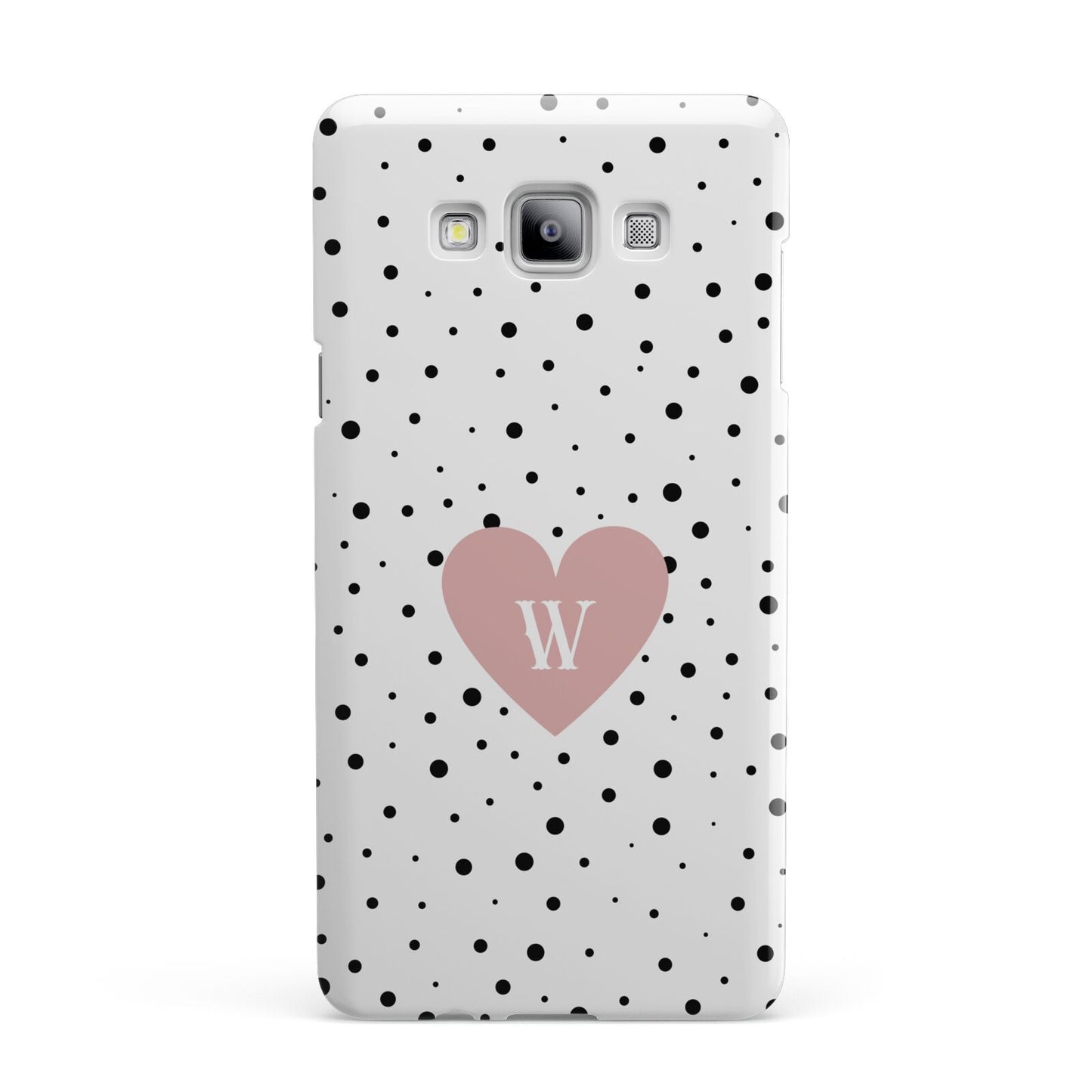 Dotted Pink Heart Personalised Samsung Galaxy A7 2015 Case