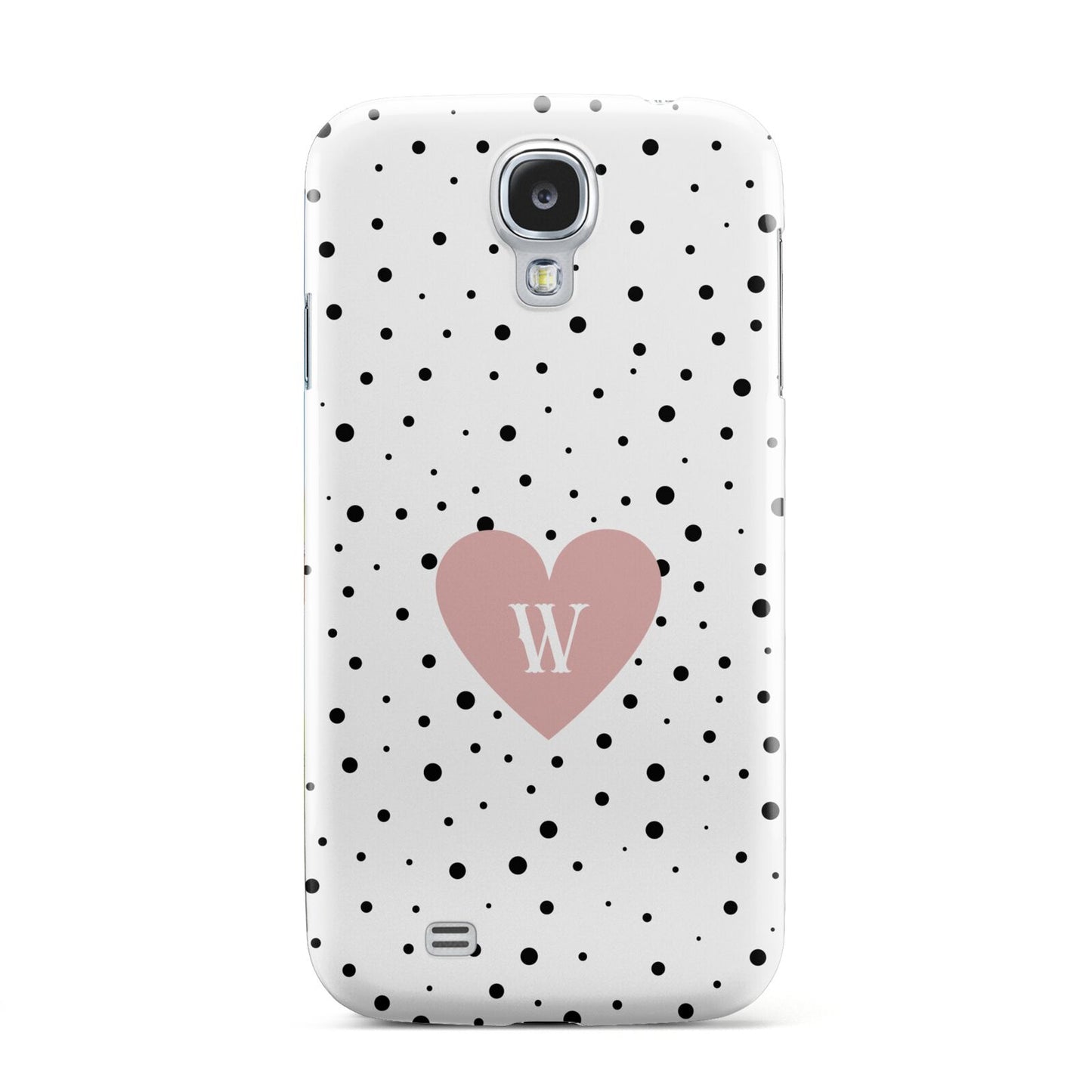 Dotted Pink Heart Personalised Samsung Galaxy S4 Case