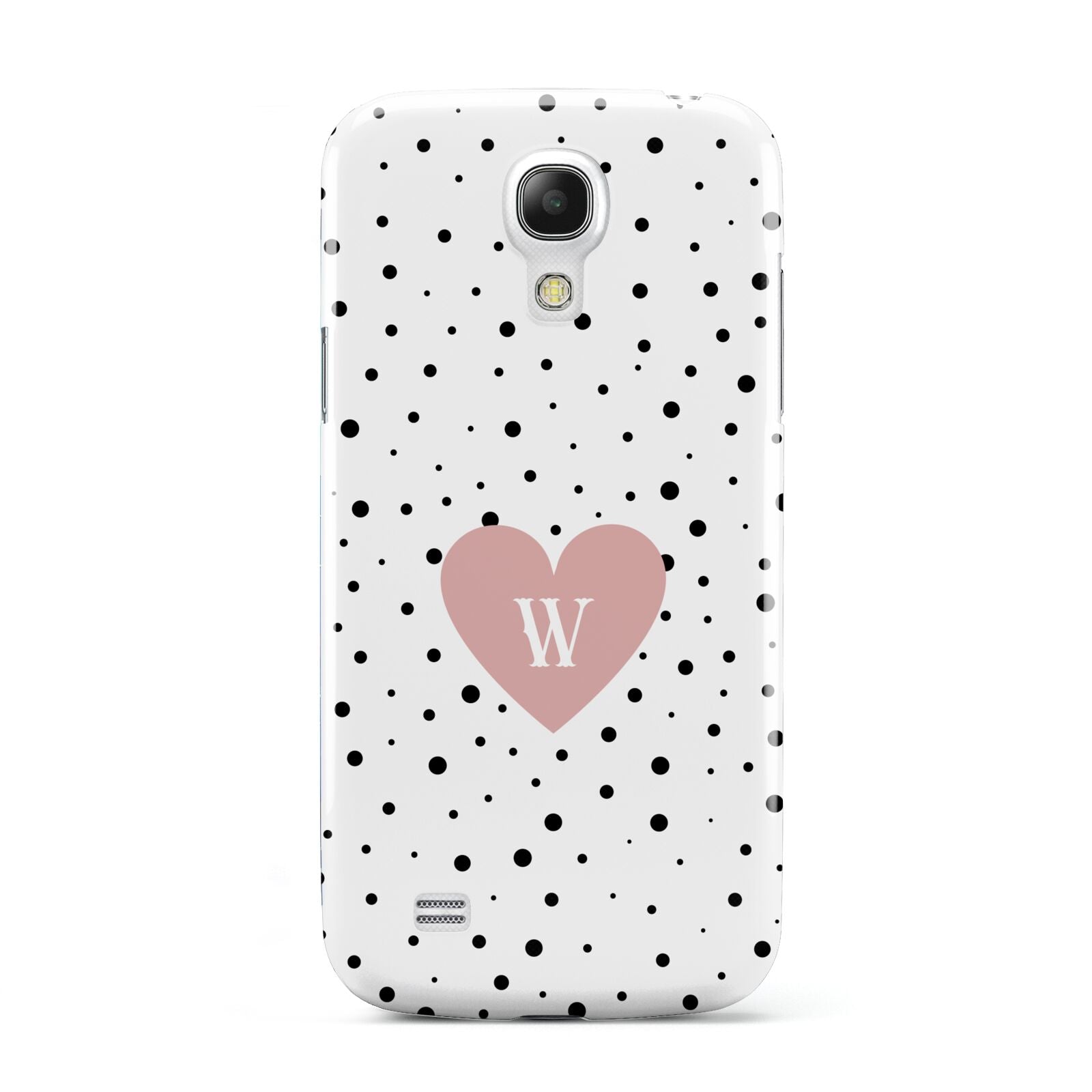 Dotted Pink Heart Personalised Samsung Galaxy S4 Mini Case