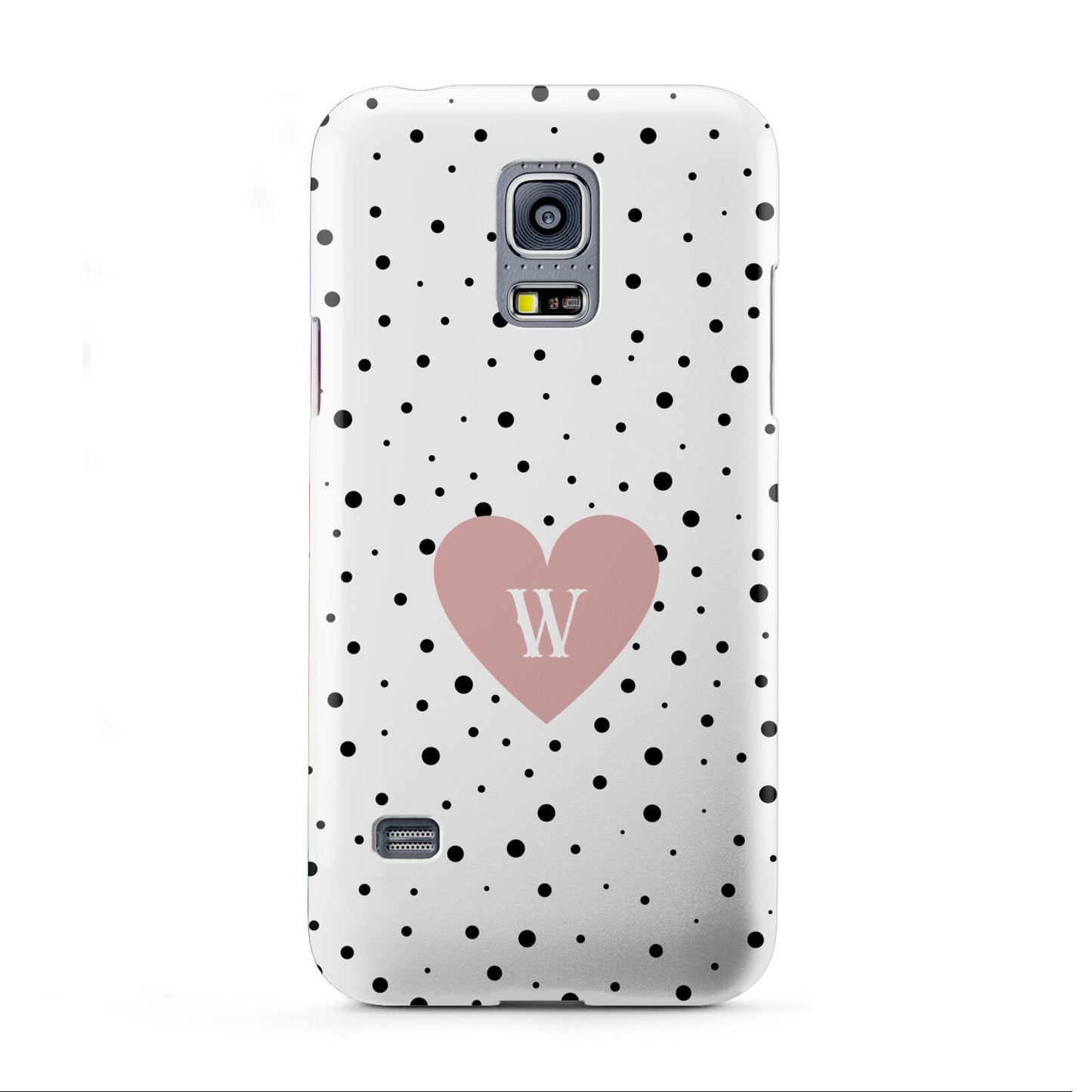 Dotted Pink Heart Personalised Samsung Galaxy S5 Mini Case