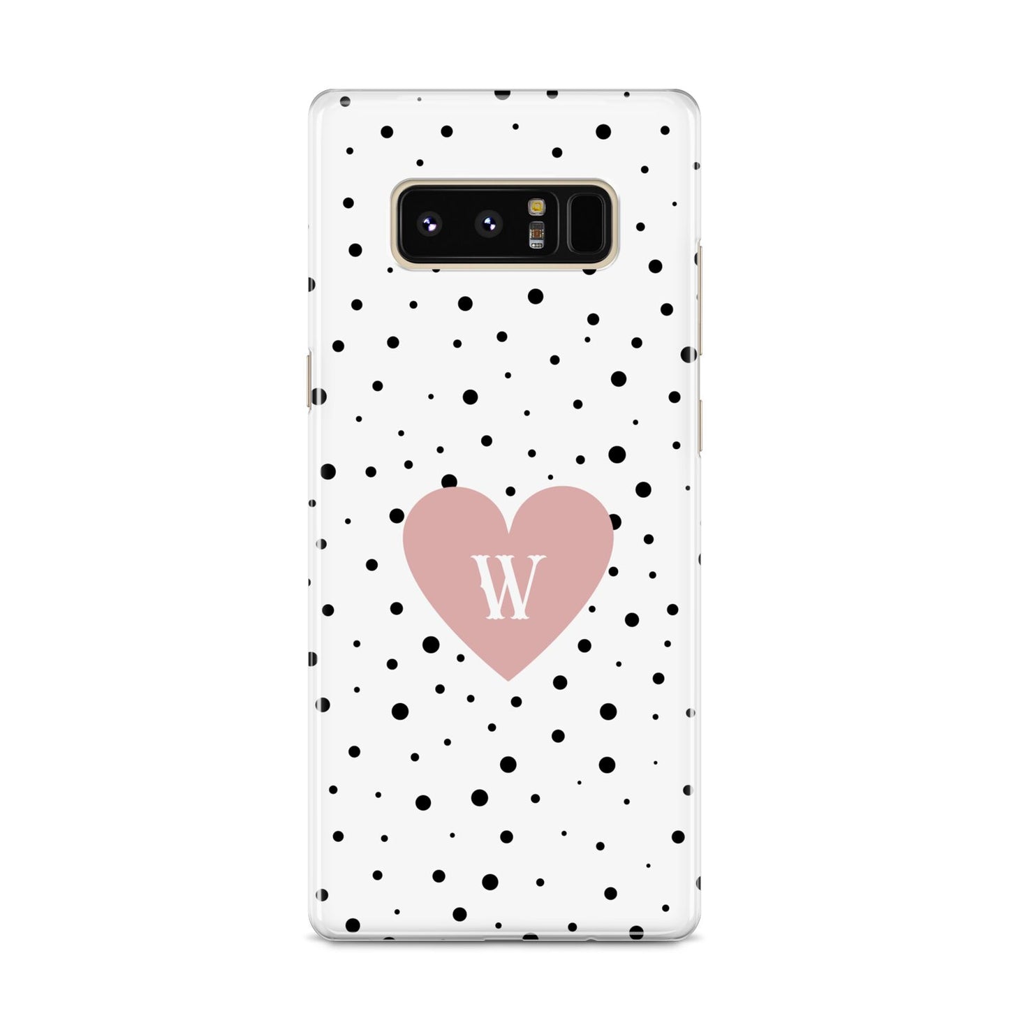 Dotted Pink Heart Personalised Samsung Galaxy S8 Case