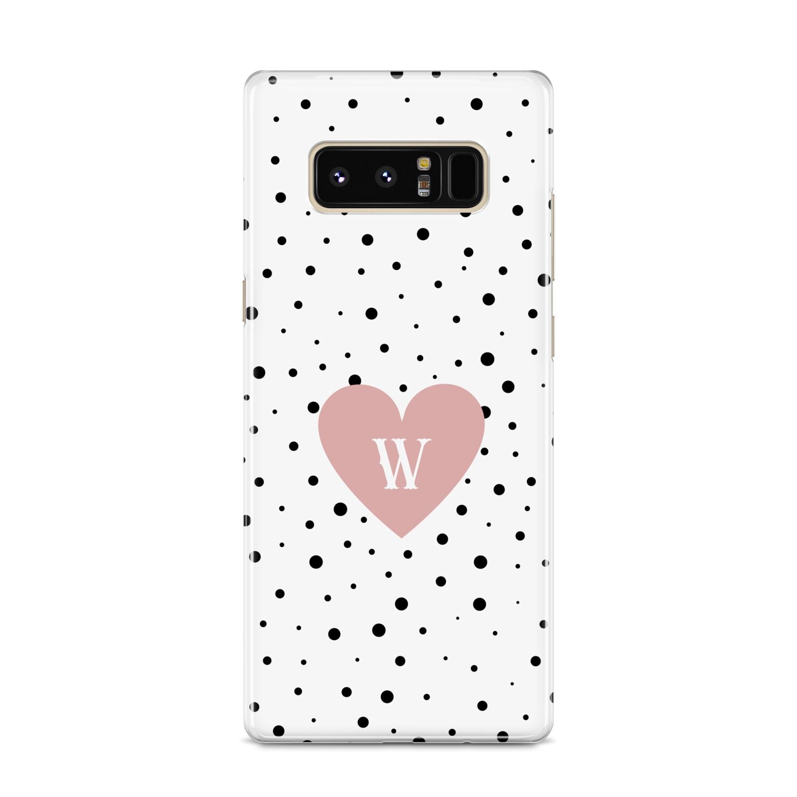 Dotted Pink Heart Personalised Samsung Galaxy S8 Case