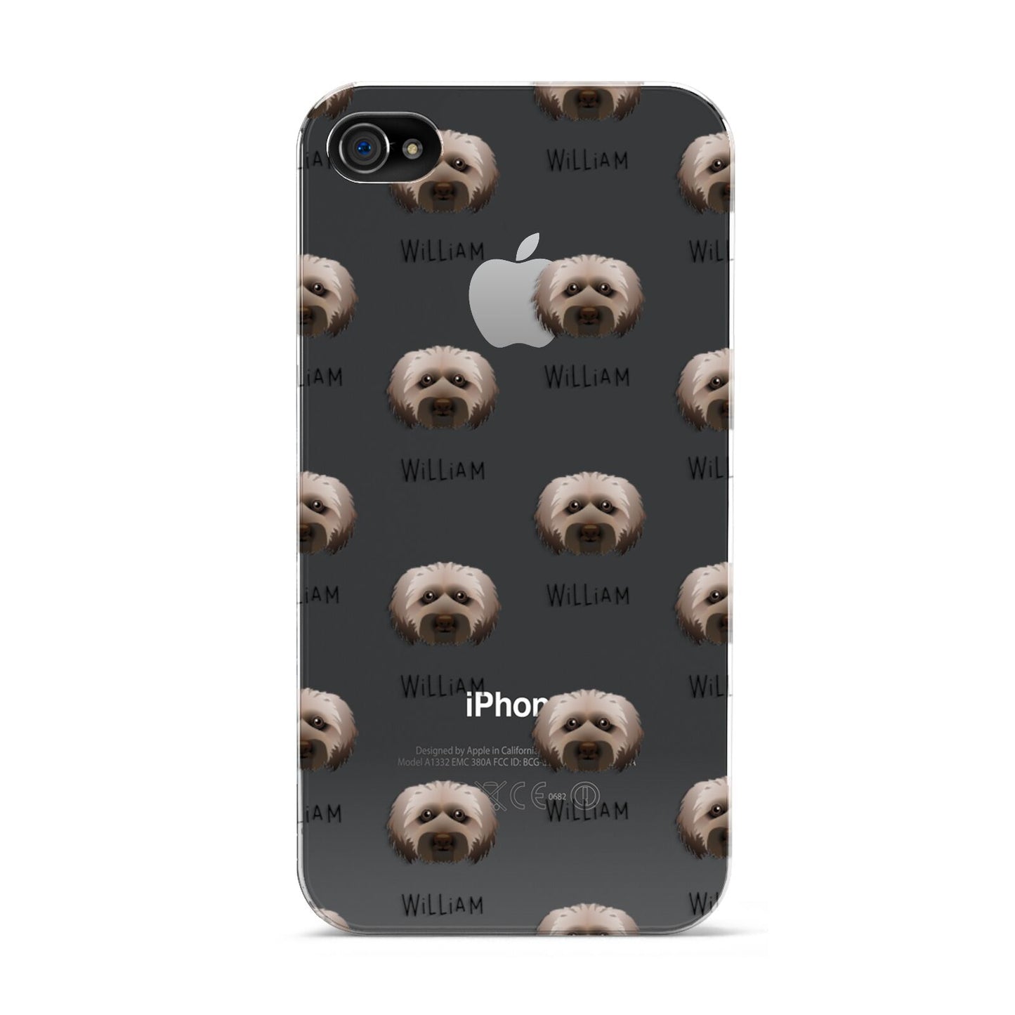 Doxiepoo Icon with Name Apple iPhone 4s Case