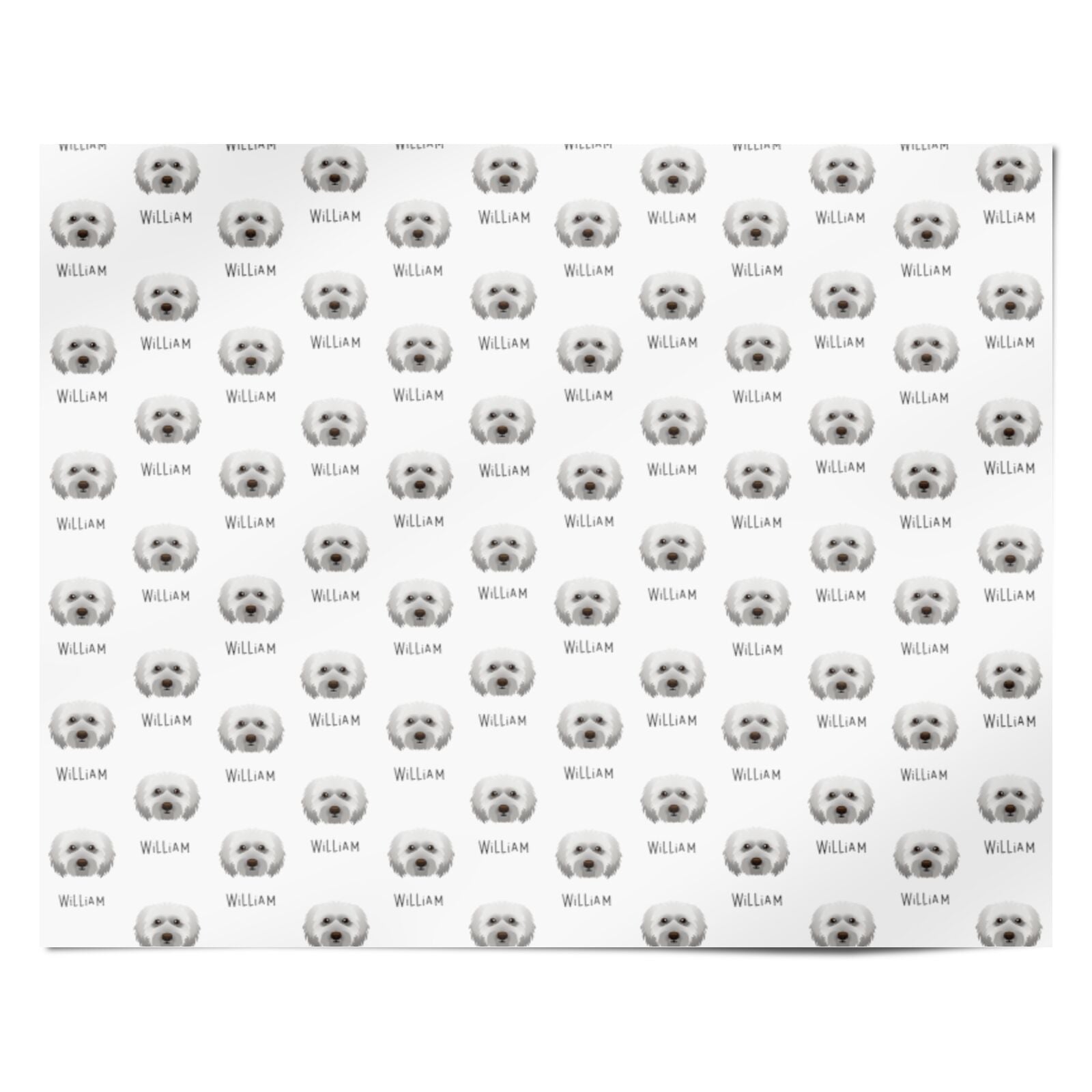 Doxiepoo Icon with Name Personalised Wrapping Paper Alternative