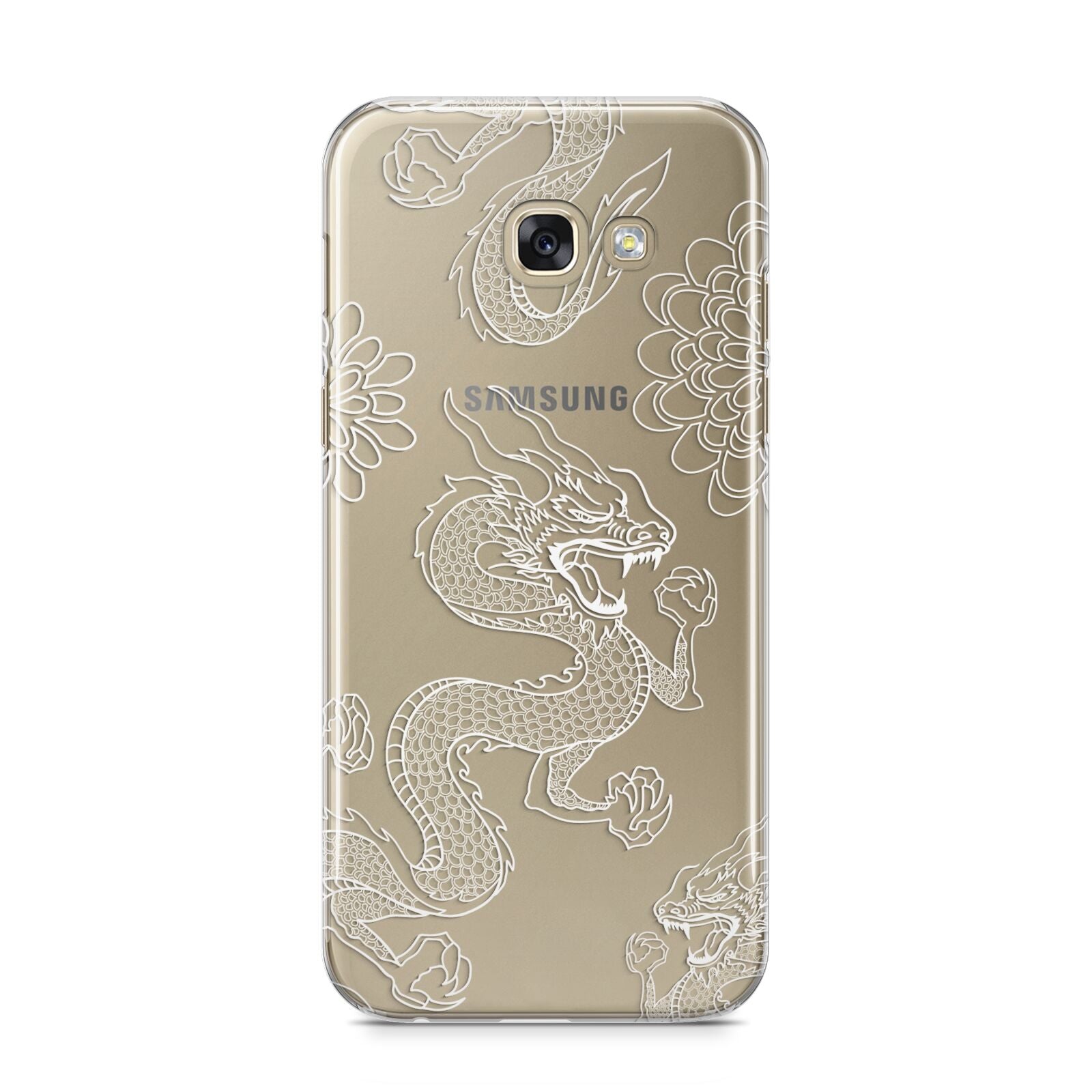 Dragons Samsung Galaxy A5 2017 Case on gold phone