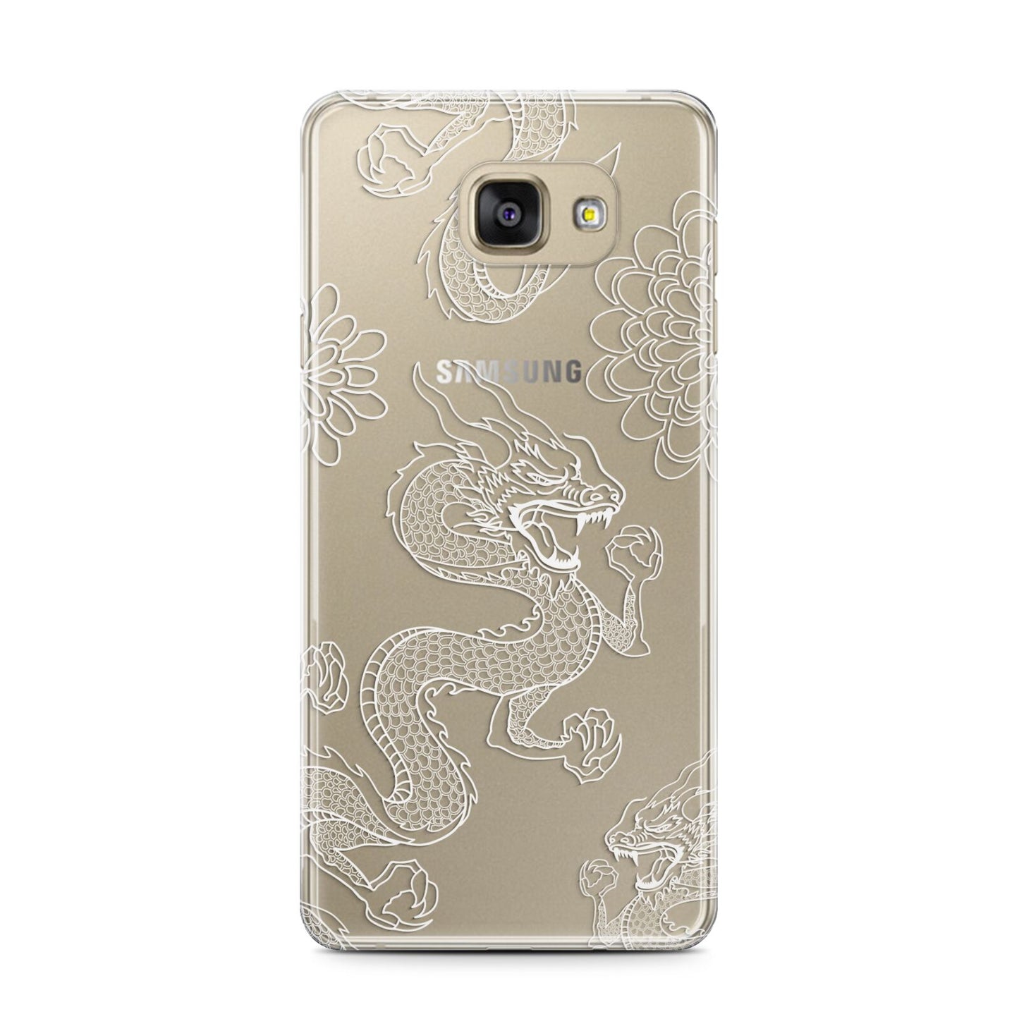 Dragons Samsung Galaxy A7 2016 Case on gold phone