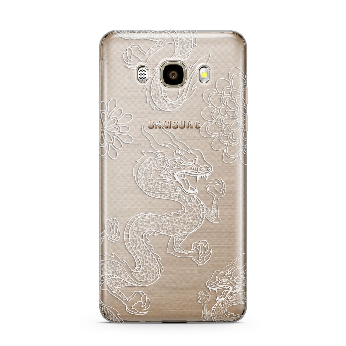 Dragons Samsung Galaxy J7 2016 Case on gold phone