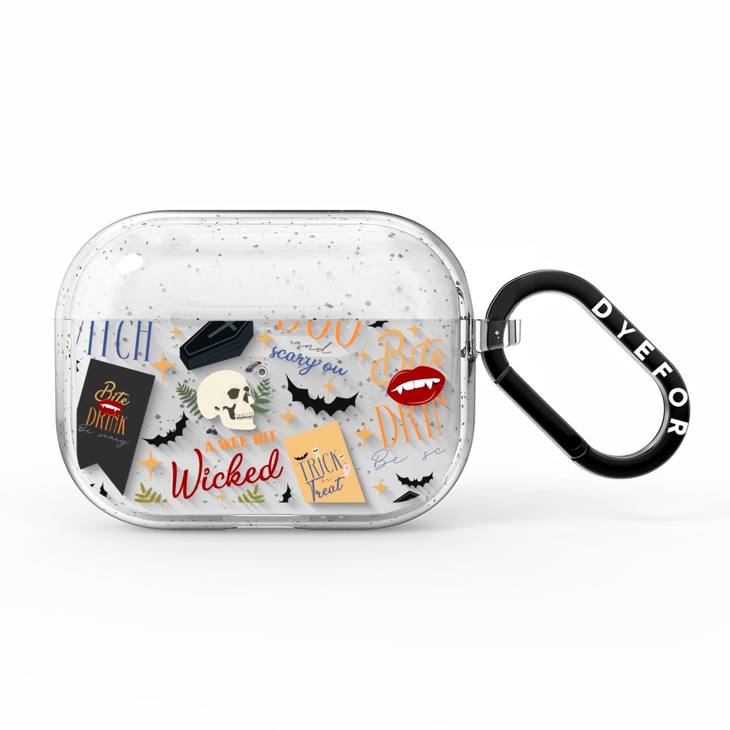 Dramatic Halloween Illustrations AirPods Pro Glitter Case