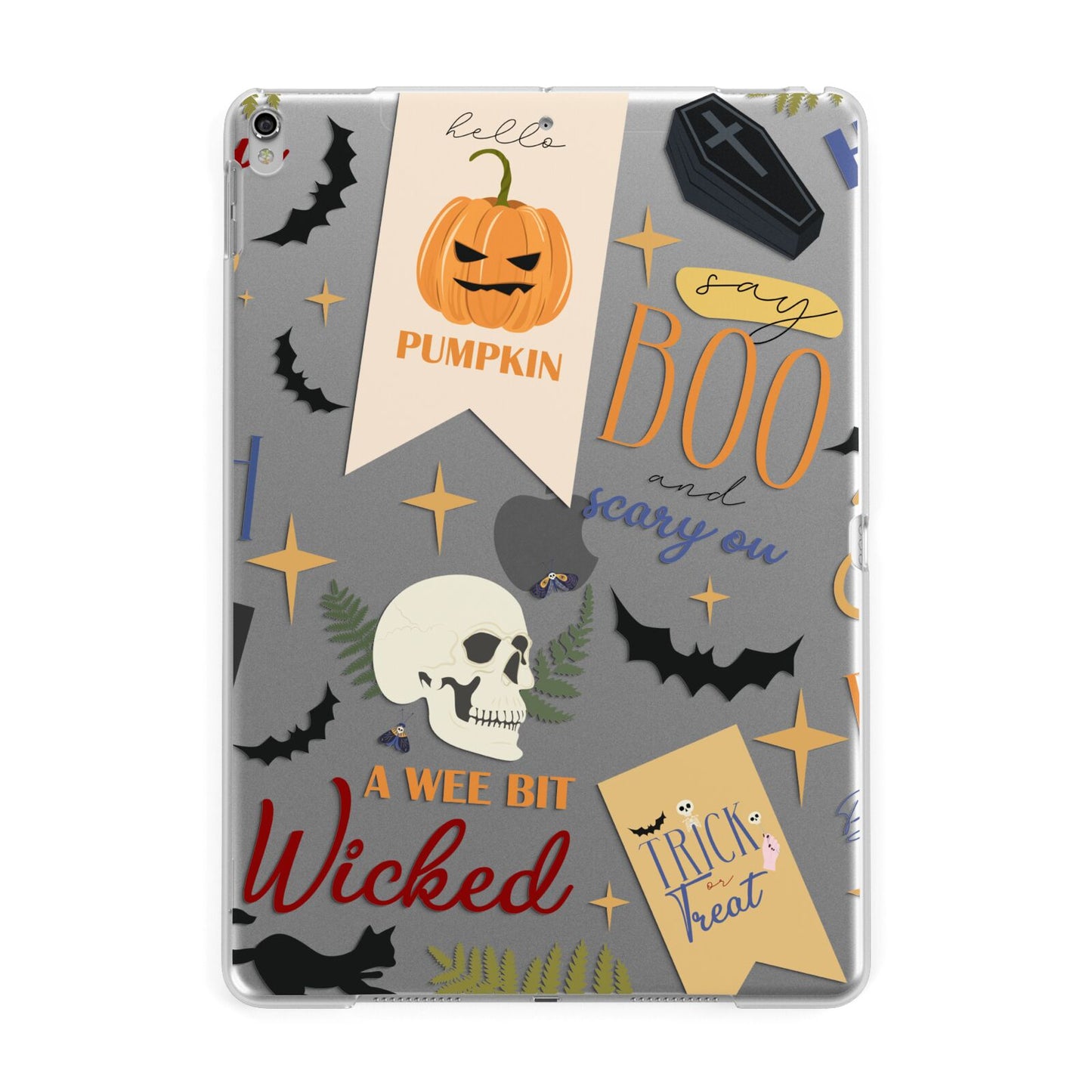 Dramatic Halloween Illustrations Apple iPad Silver Case