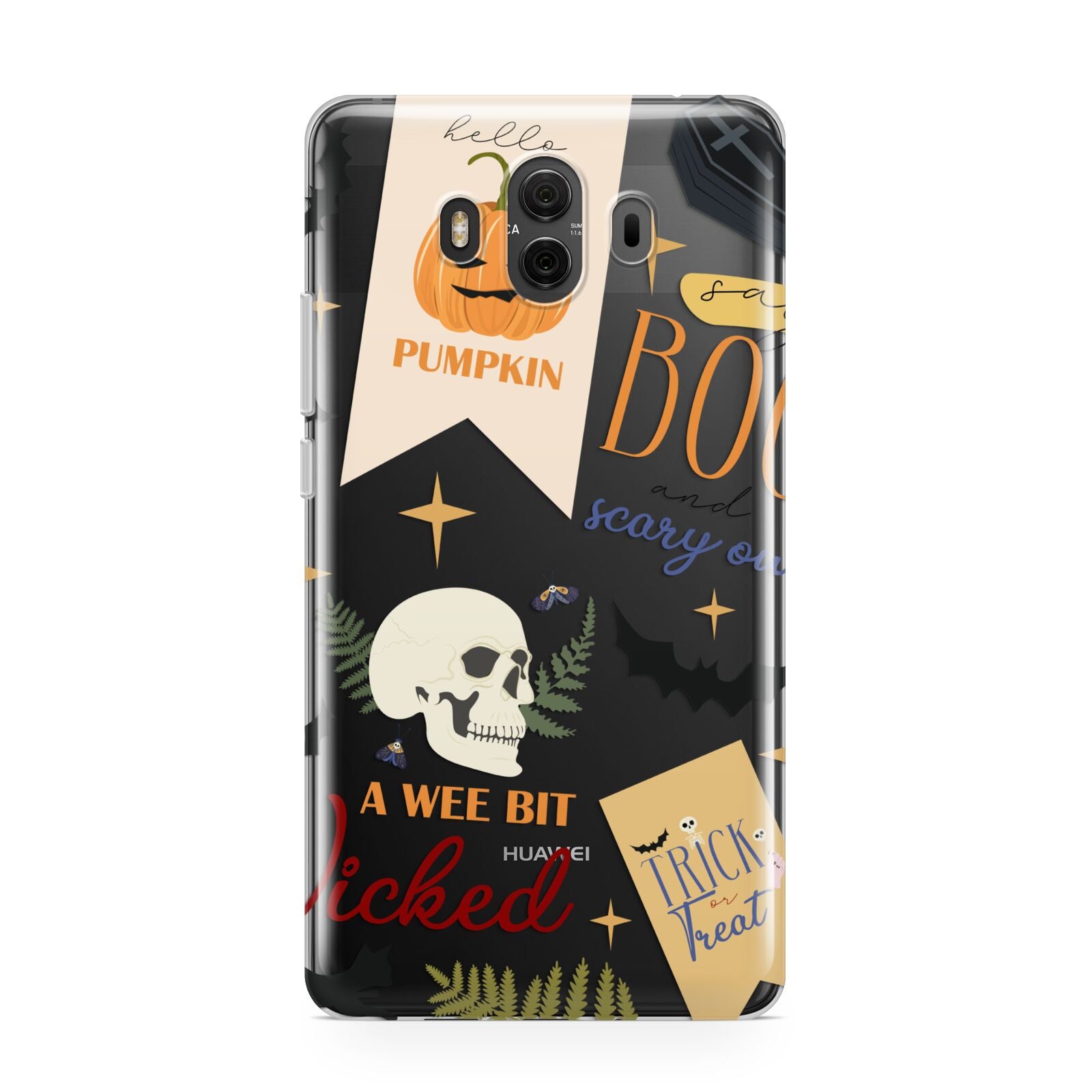 Dramatic Halloween Illustrations Huawei Mate 10 Protective Phone Case