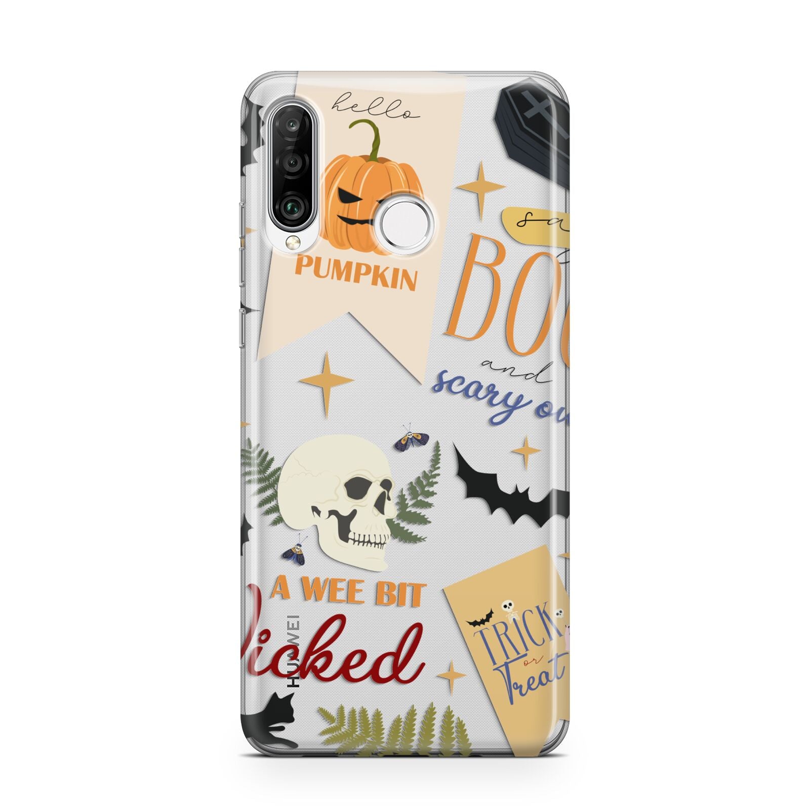 Dramatic Halloween Illustrations Huawei P30 Lite Phone Case