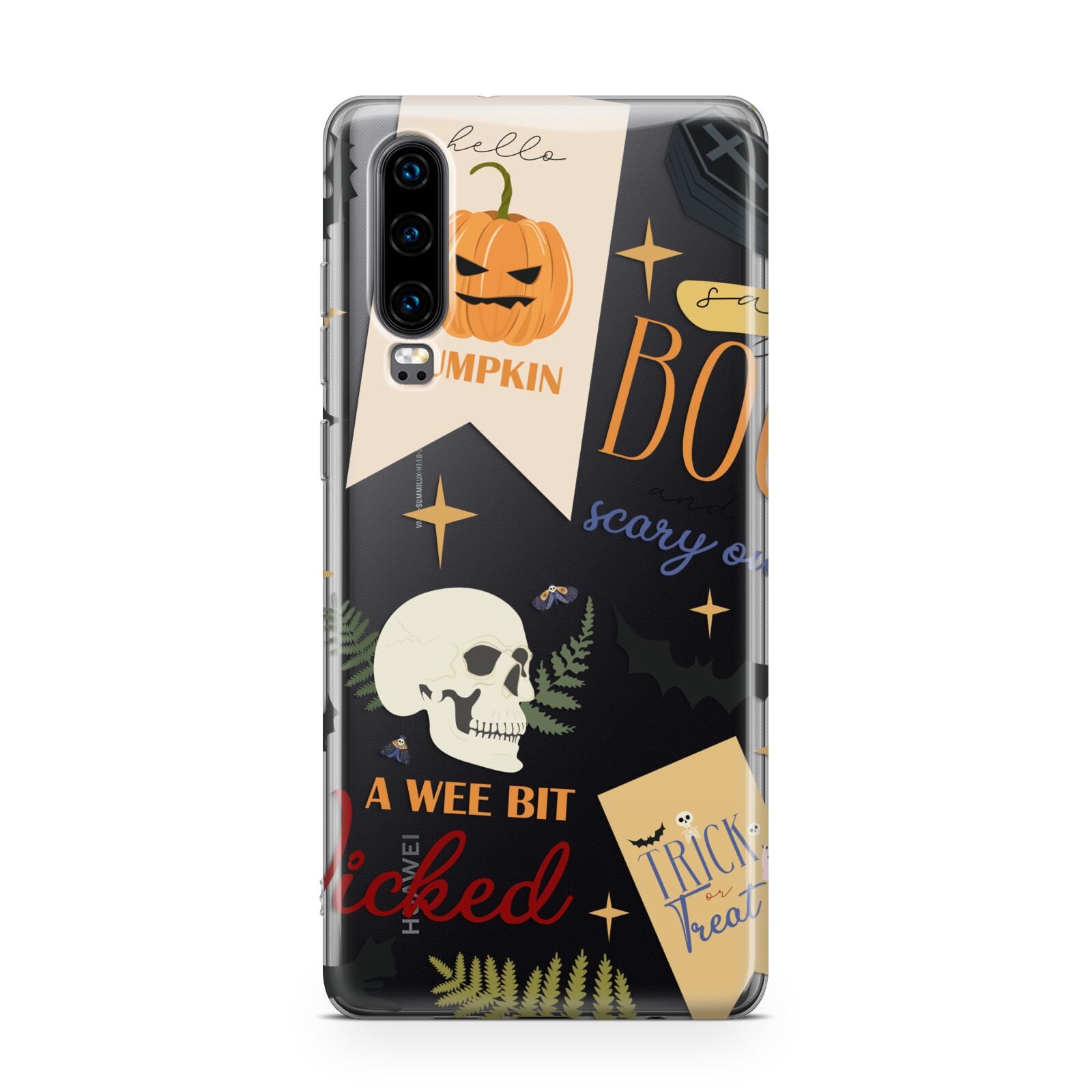 Dramatic Halloween Illustrations Huawei P30 Phone Case