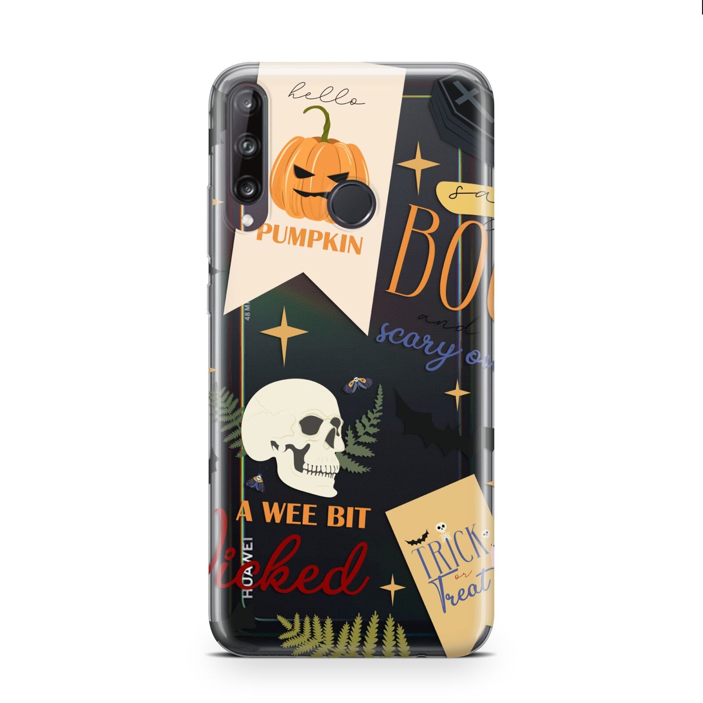 Dramatic Halloween Illustrations Huawei P40 Lite E Phone Case