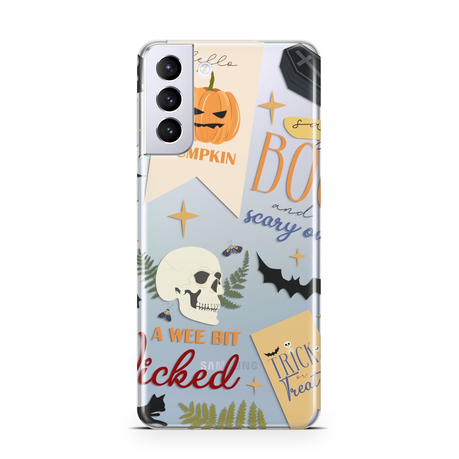 Dramatic Halloween Illustrations Samsung S21 Plus Case