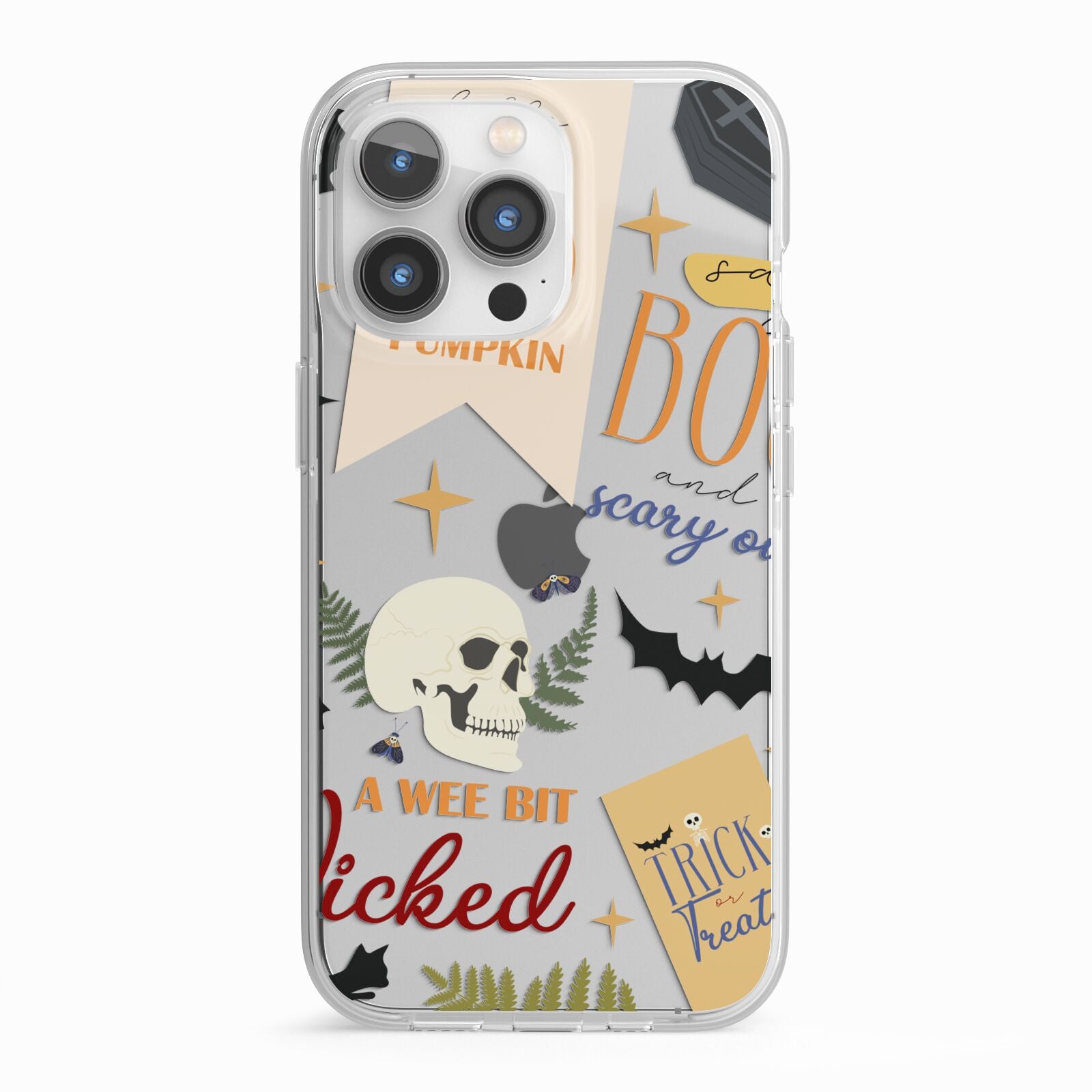 Dramatic Halloween Illustrations iPhone 13 Pro TPU Impact Case with White Edges