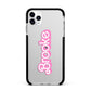 Dream Name Apple iPhone 11 Pro Max in Silver with Black Impact Case