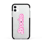 Dream Name Apple iPhone 11 in White with Black Impact Case