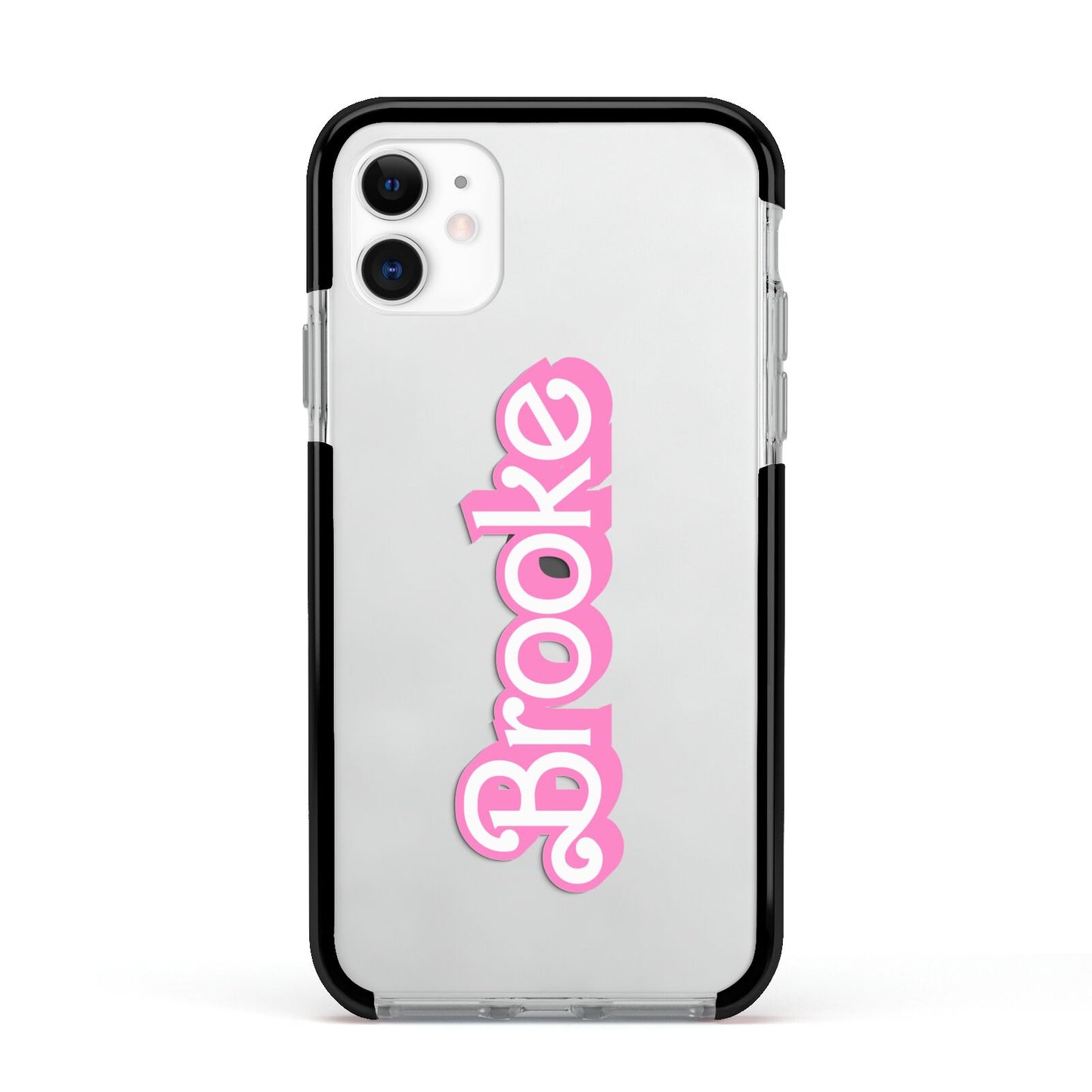Dream Name Apple iPhone 11 in White with Black Impact Case