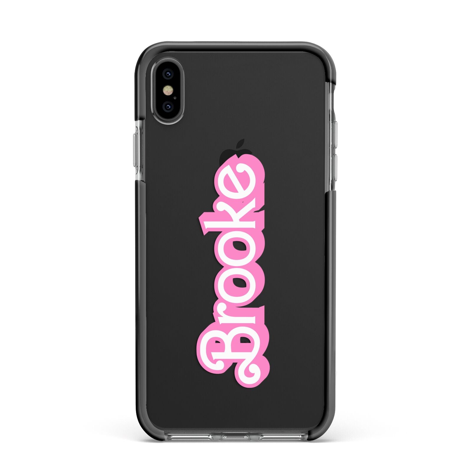 Dream Name Apple iPhone Xs Max Impact Case Black Edge on Black Phone