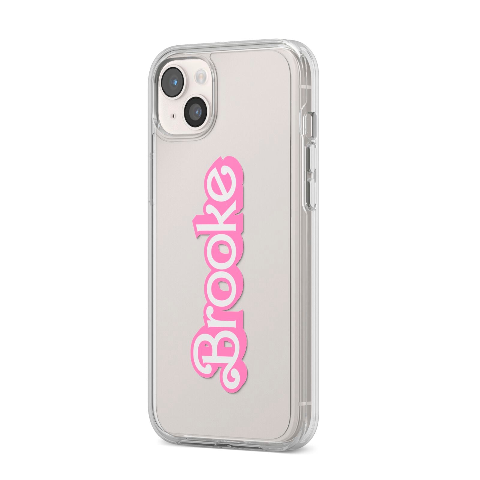 Dream Name iPhone 14 Plus Clear Tough Case Starlight Angled Image