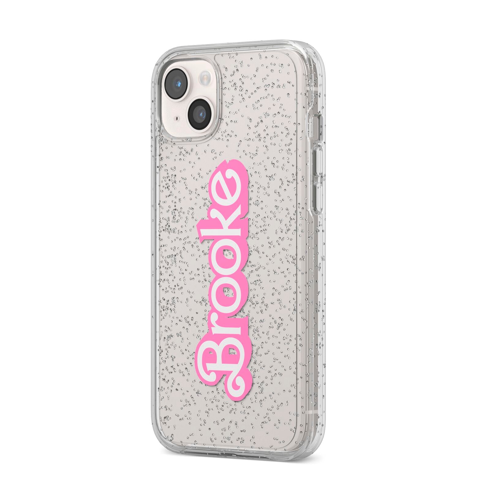 Dream Name iPhone 14 Plus Glitter Tough Case Starlight Angled Image