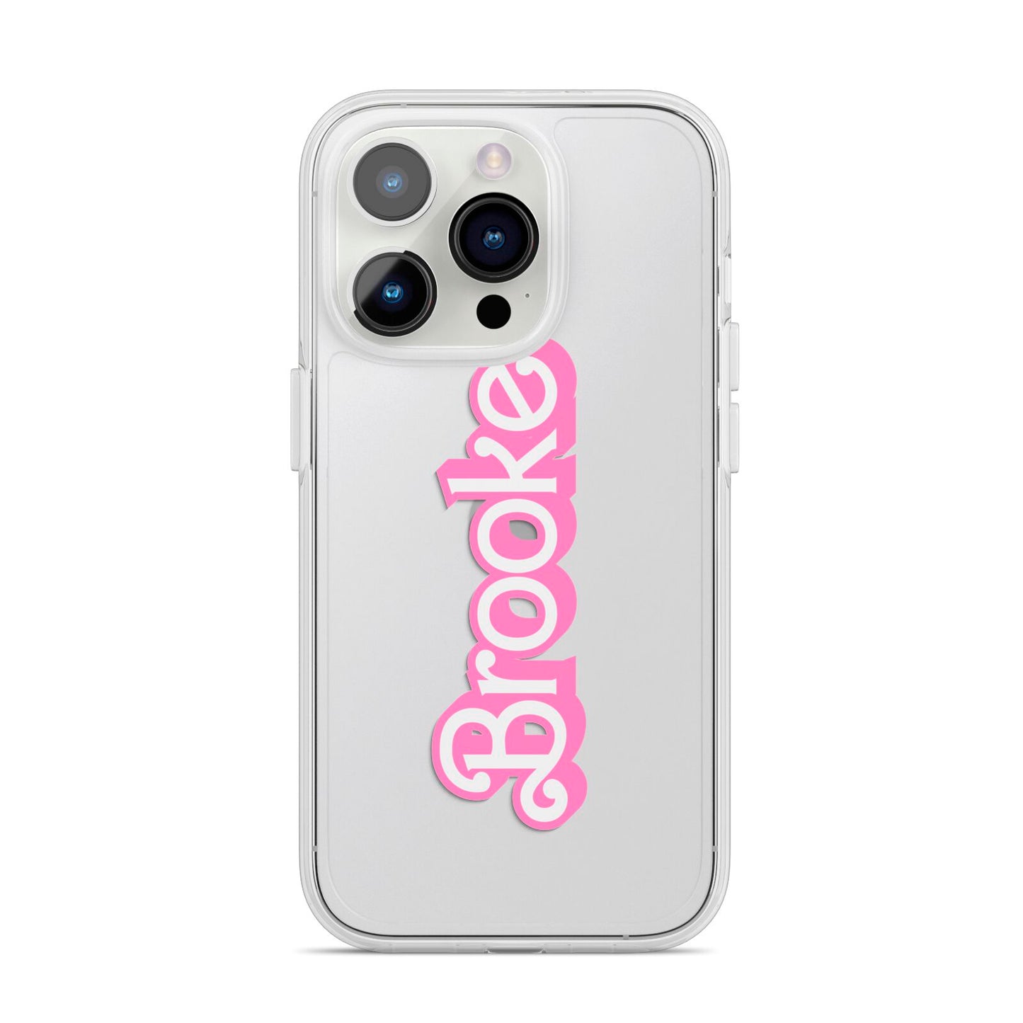 Dream Name iPhone 14 Pro Clear Tough Case Silver