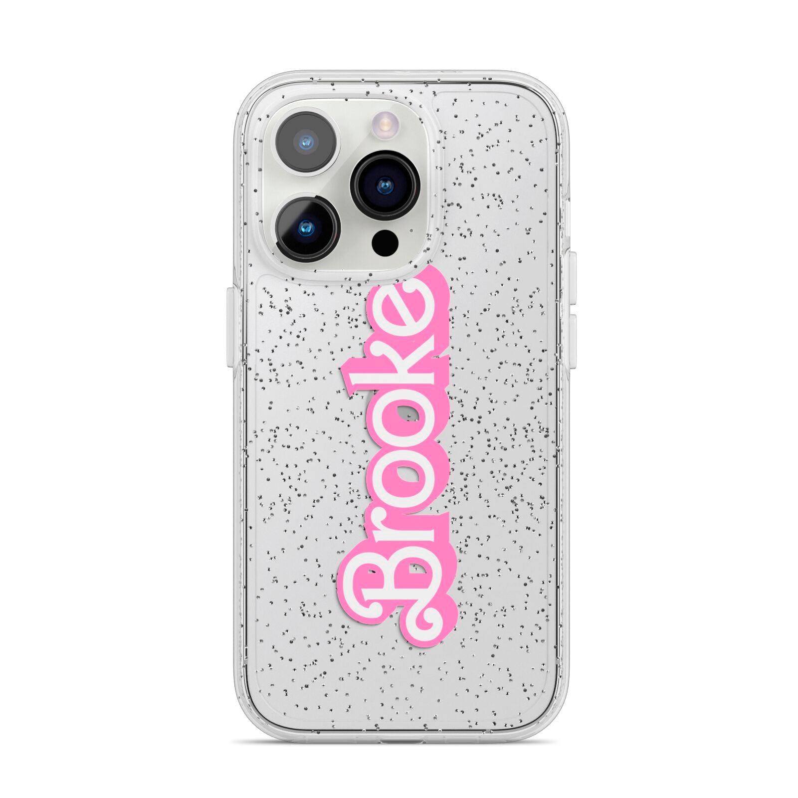 Dream Name iPhone 14 Pro Glitter Tough Case Silver