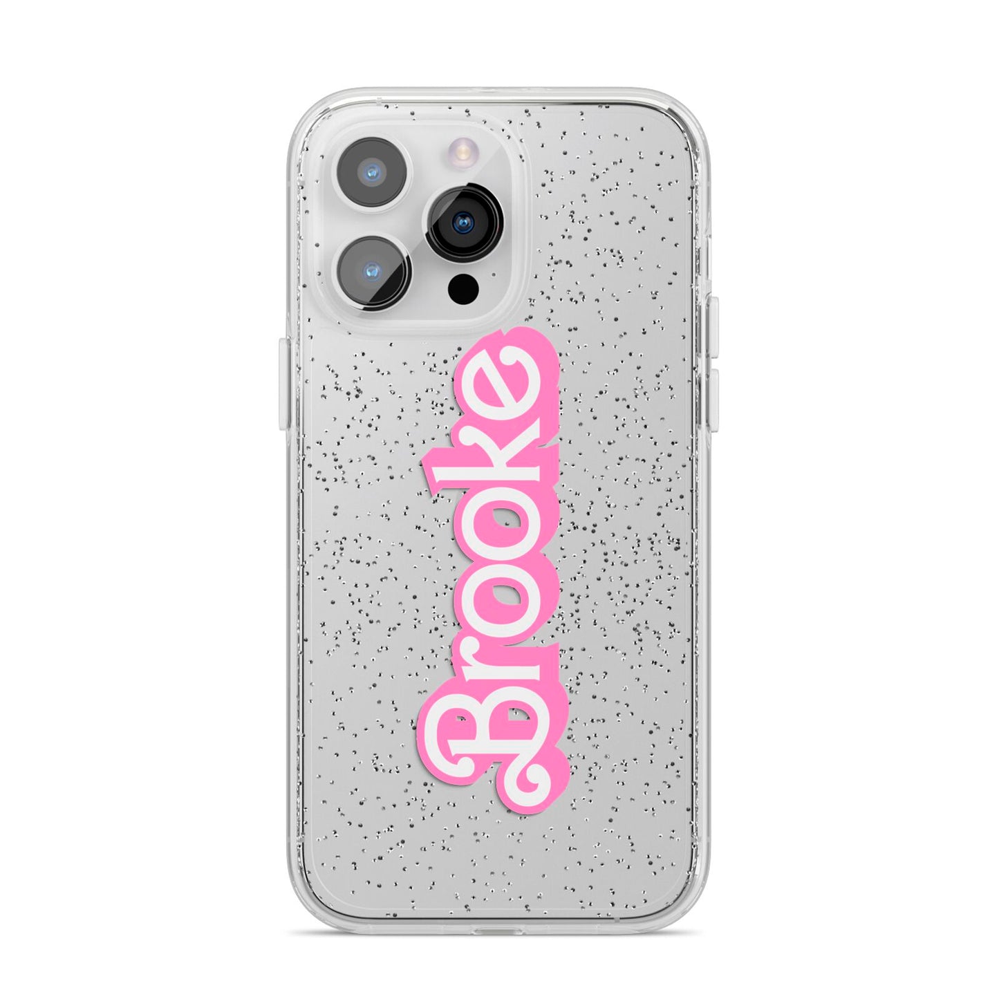 Dream Name iPhone 14 Pro Max Glitter Tough Case Silver