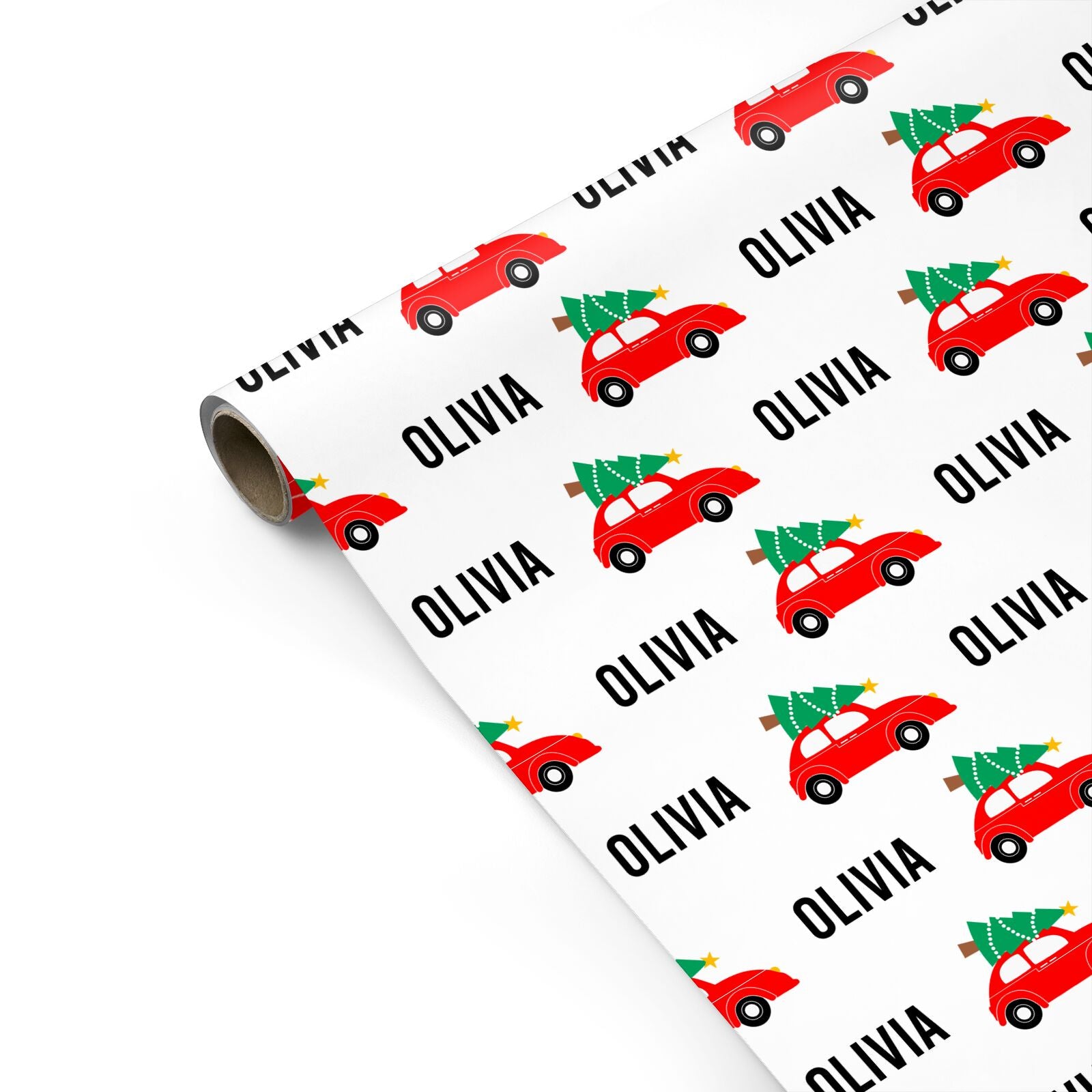 Driving Home Personalised Christmas Personalised Gift Wrap